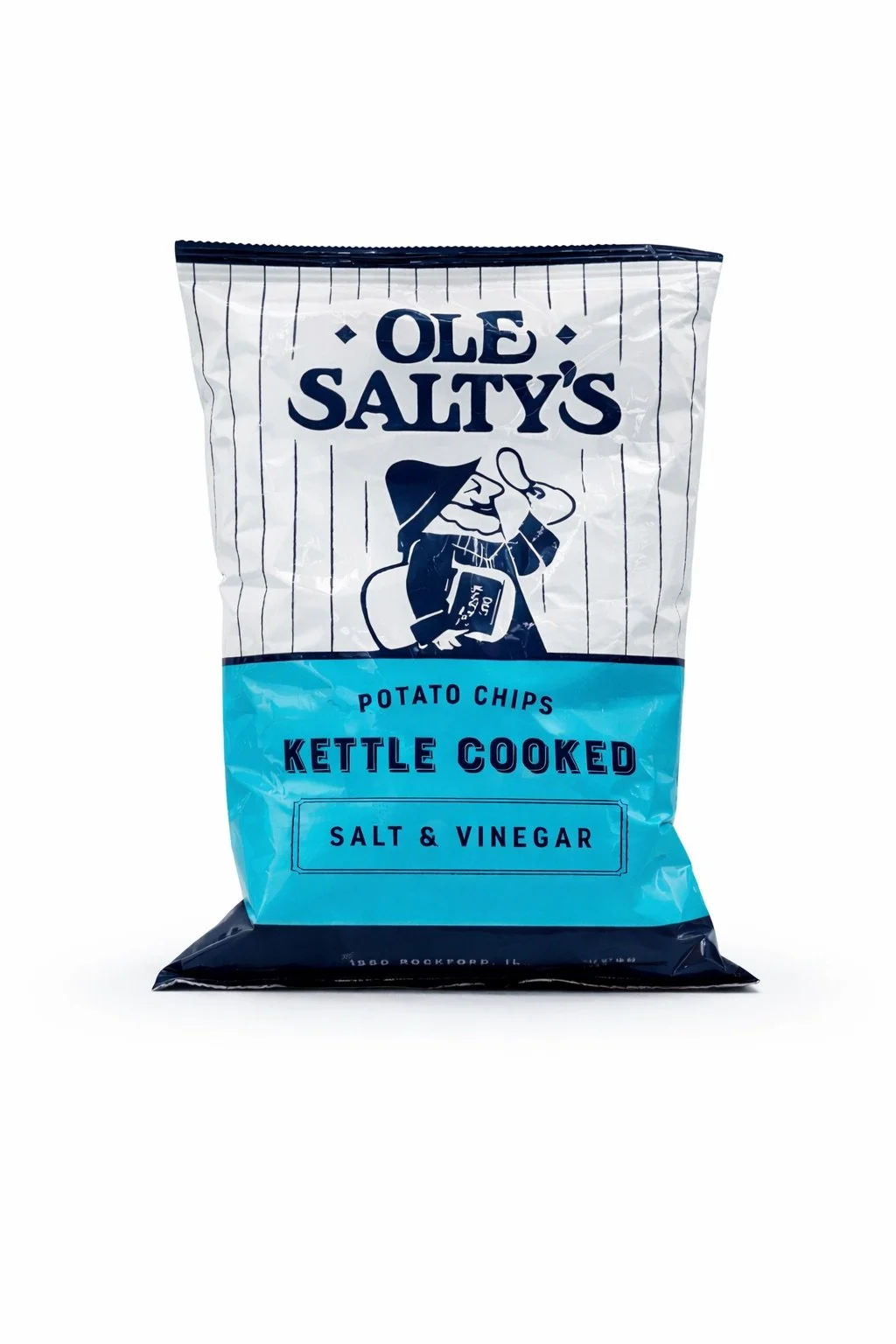 Ole Salty's Kettle Cooked Potato Chips - Sea Salt + Vinegar