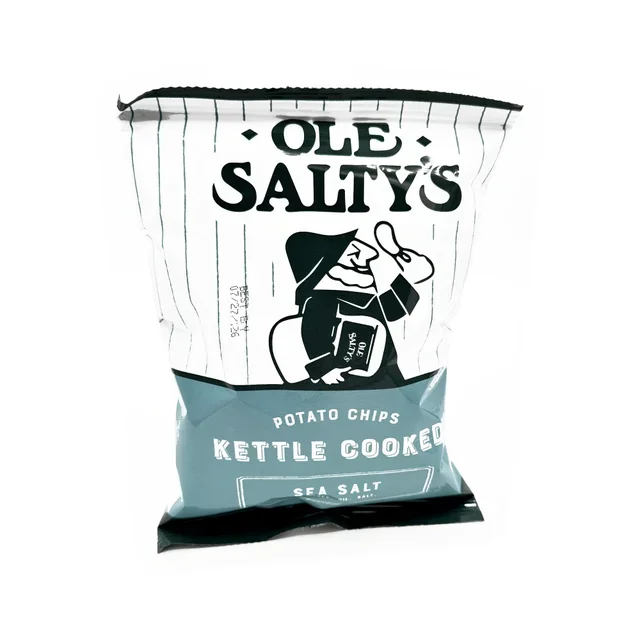 Ole Salty's Kettle Cooked Potato Chips - Sea Salt