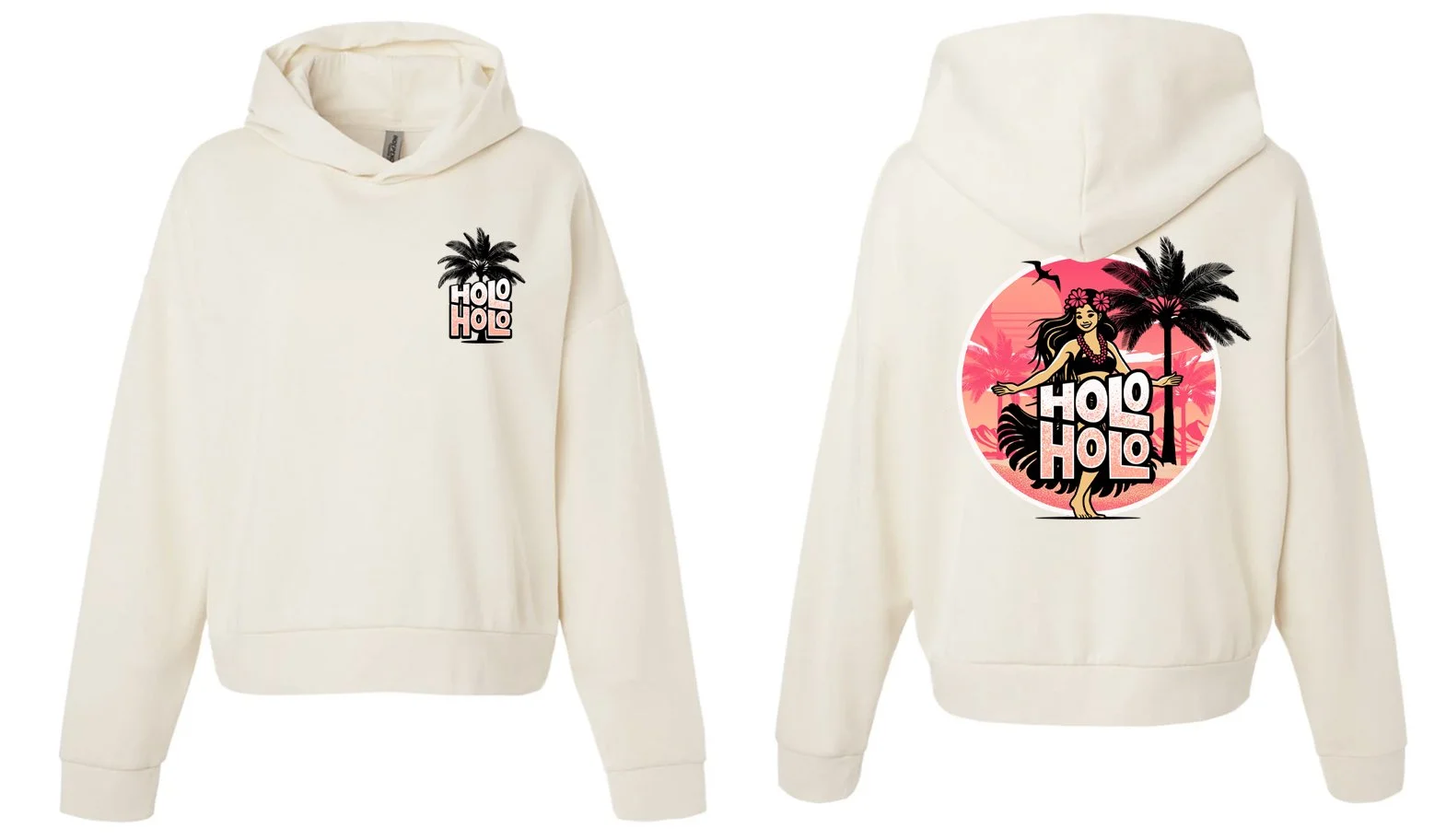 HOLO HOLO 2025 HULA GIRL HOODIE PRM2600 BONE.jpg