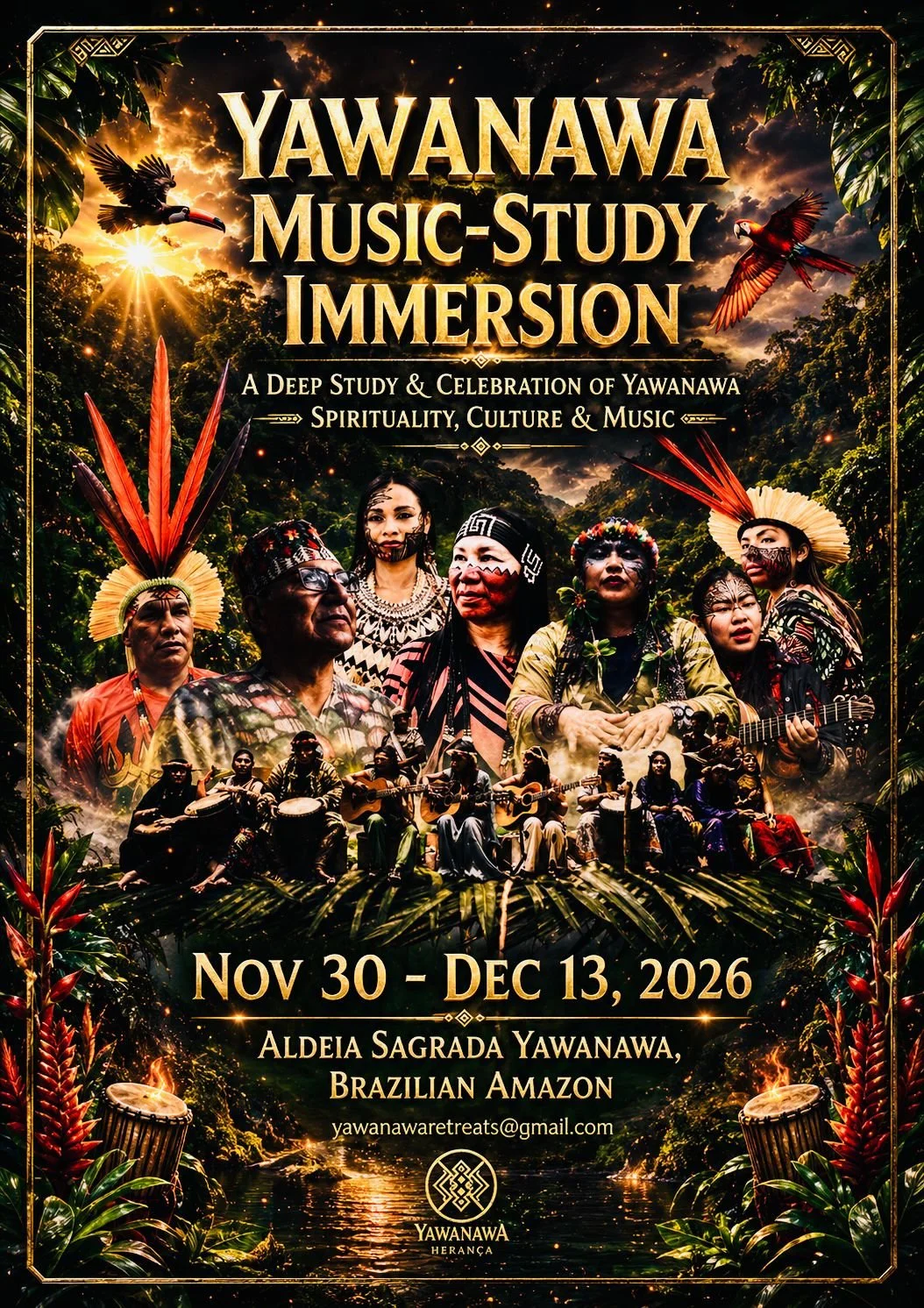 Yawanawa Music Study Immersion at the Sacred Village
