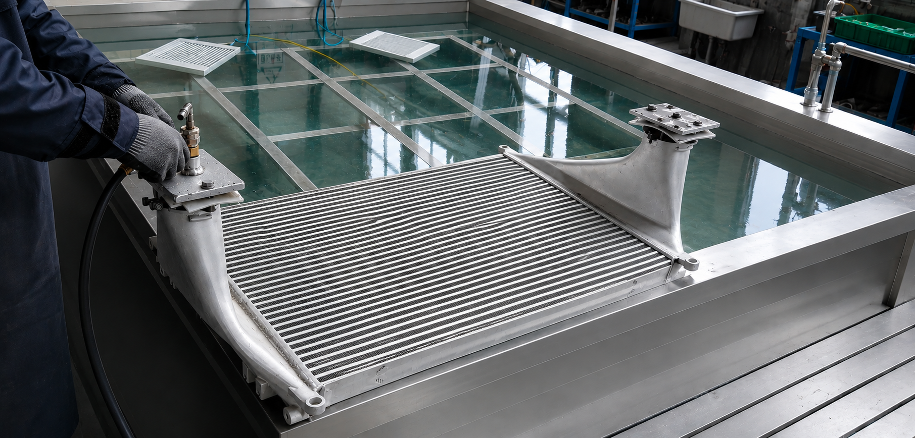 Karaxes Industries bar & plate heat exchangers are 100% pressure and functional tested before delivery