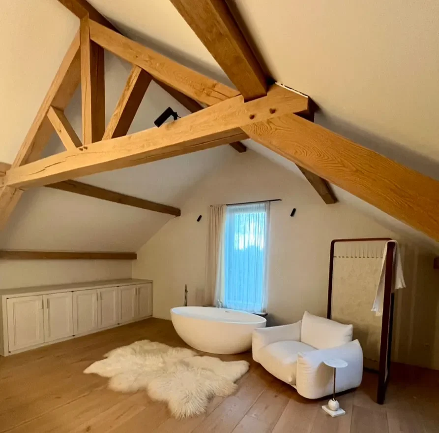 Layla by Wol Society, a creamy white sheepskin rug with long, flowing fleece