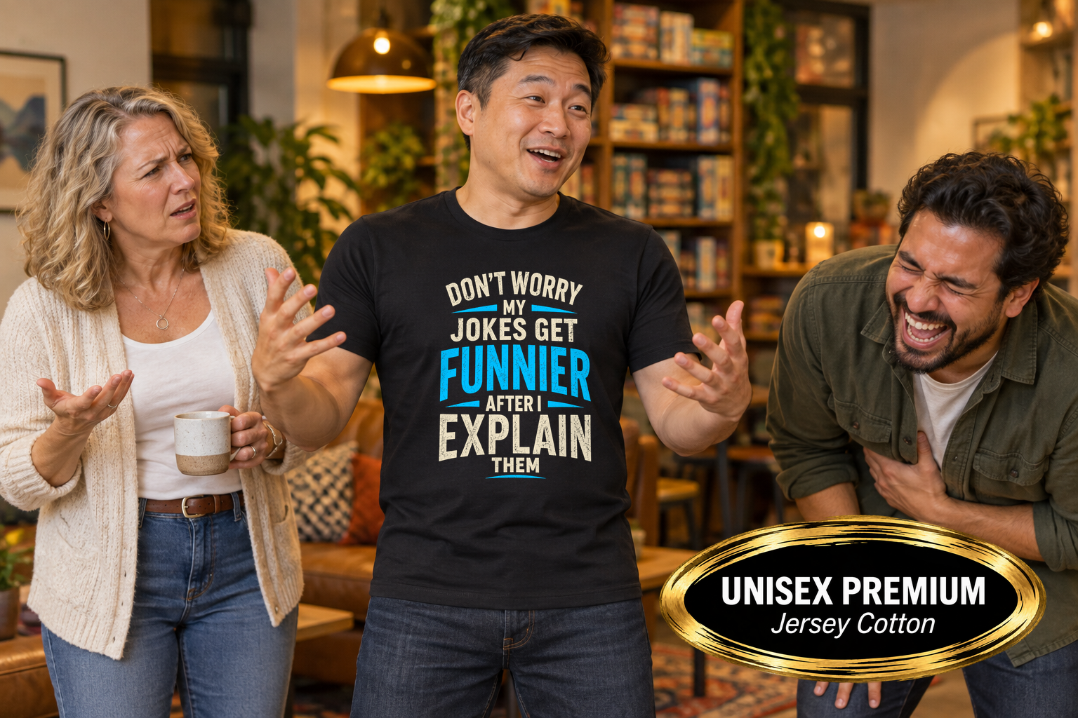 FF-HUM-002_Don't-Worry-My-Jokes-Get-Funnier-After-I-Explain-Them_Lifestyle-Mockup_BC3001_v1.5.png