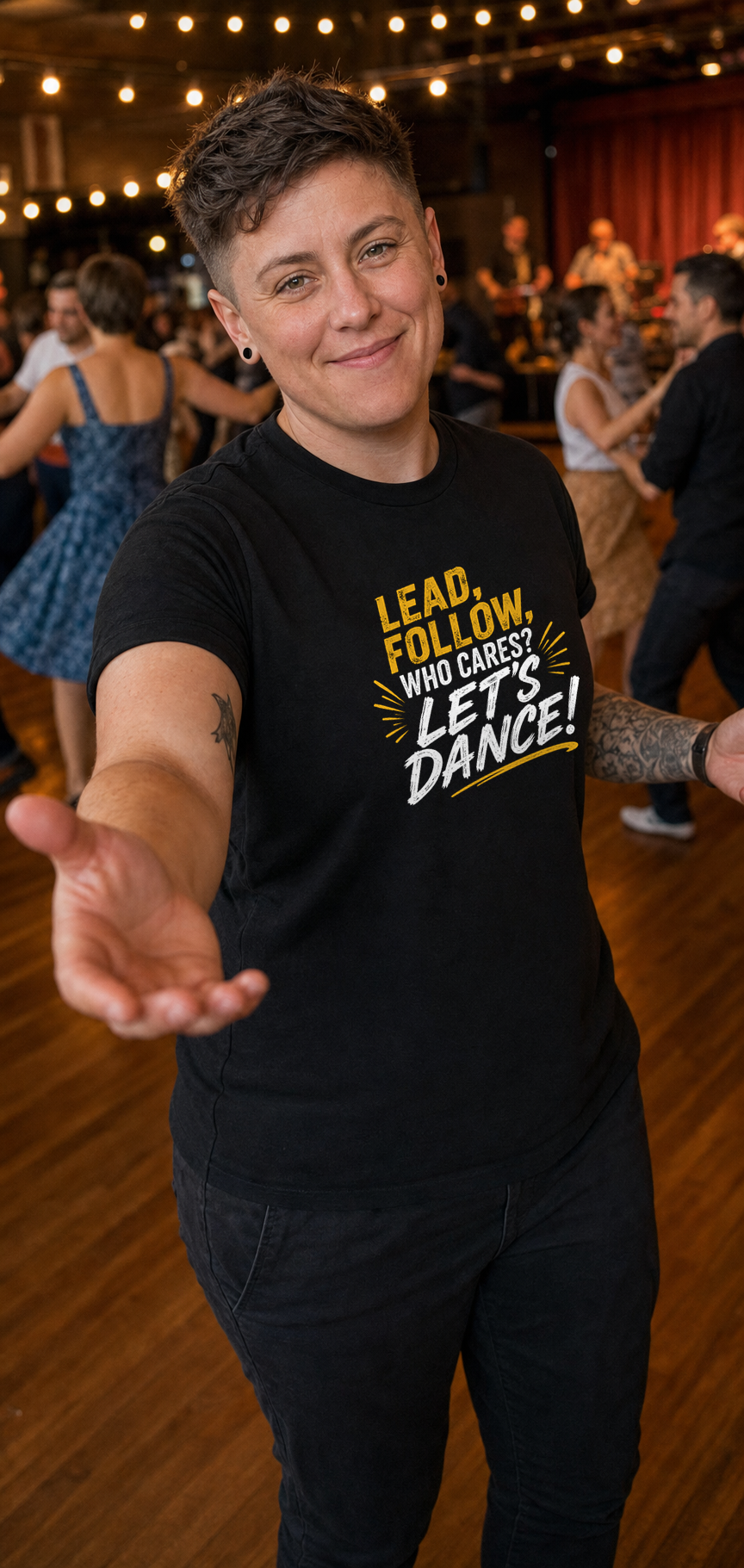 FF-DNC-002-YLW_Lead-Follow-Who-Cares-Let's-Dance_Lifestyle-Mockup.png