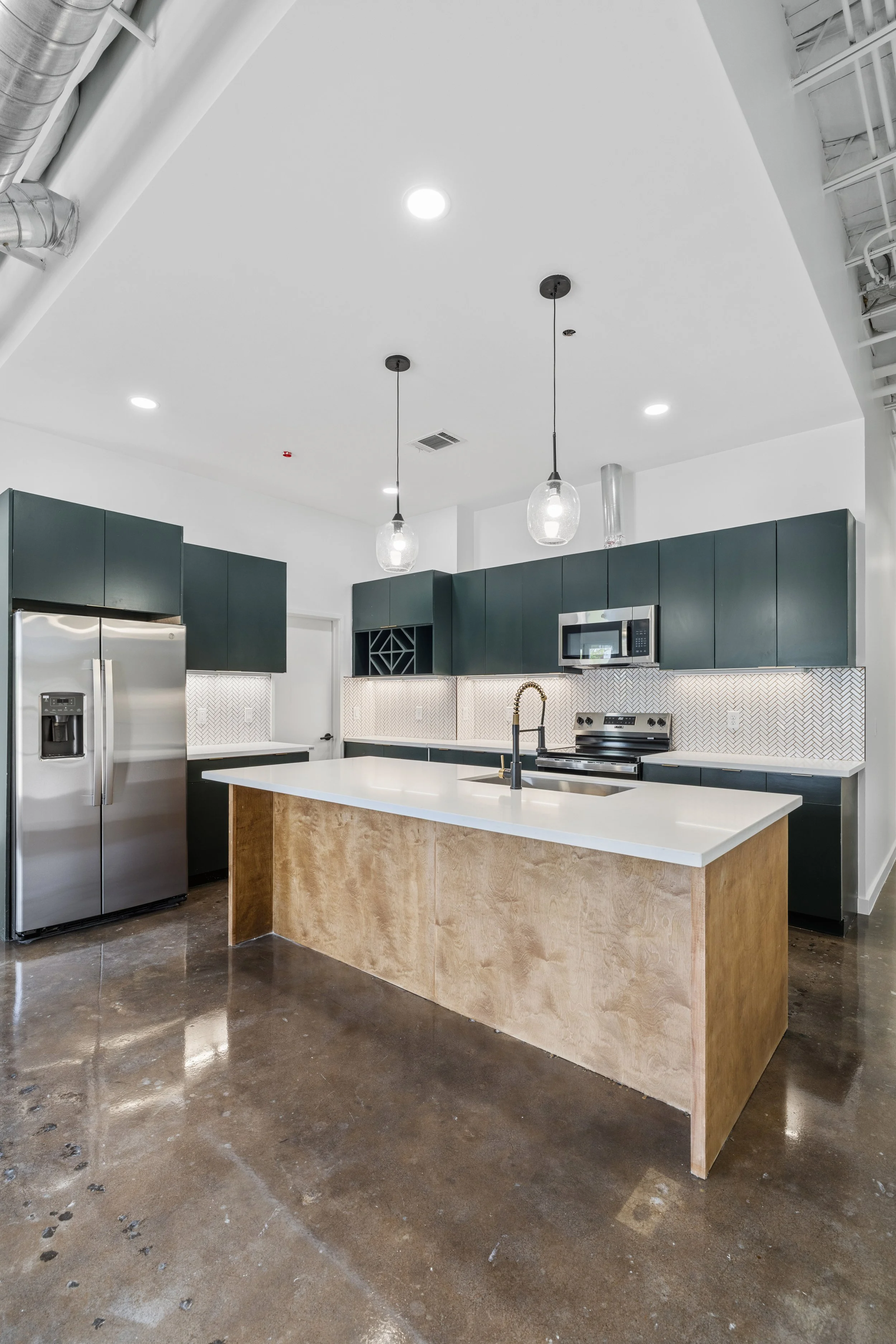 The Residences at Bienville kitchen with counter space