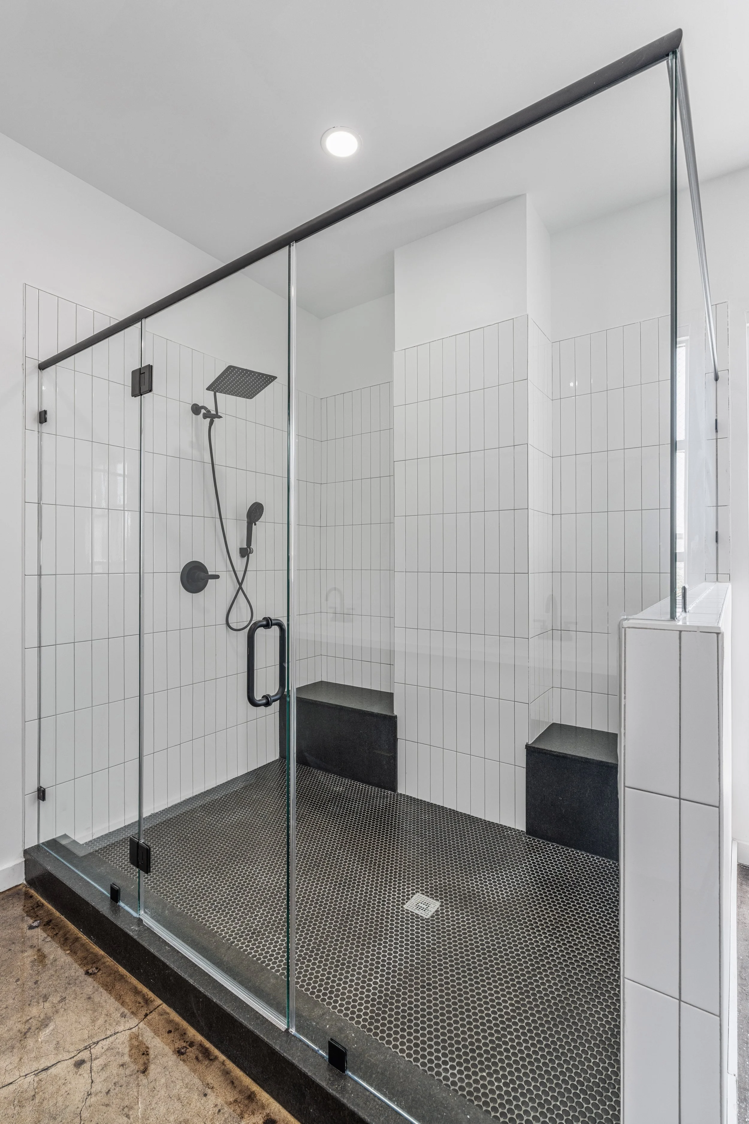 The Residences at Bienville oversized showers