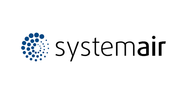 Logo de Systemair, société spécialisée dans la ventilation et la climatisation.