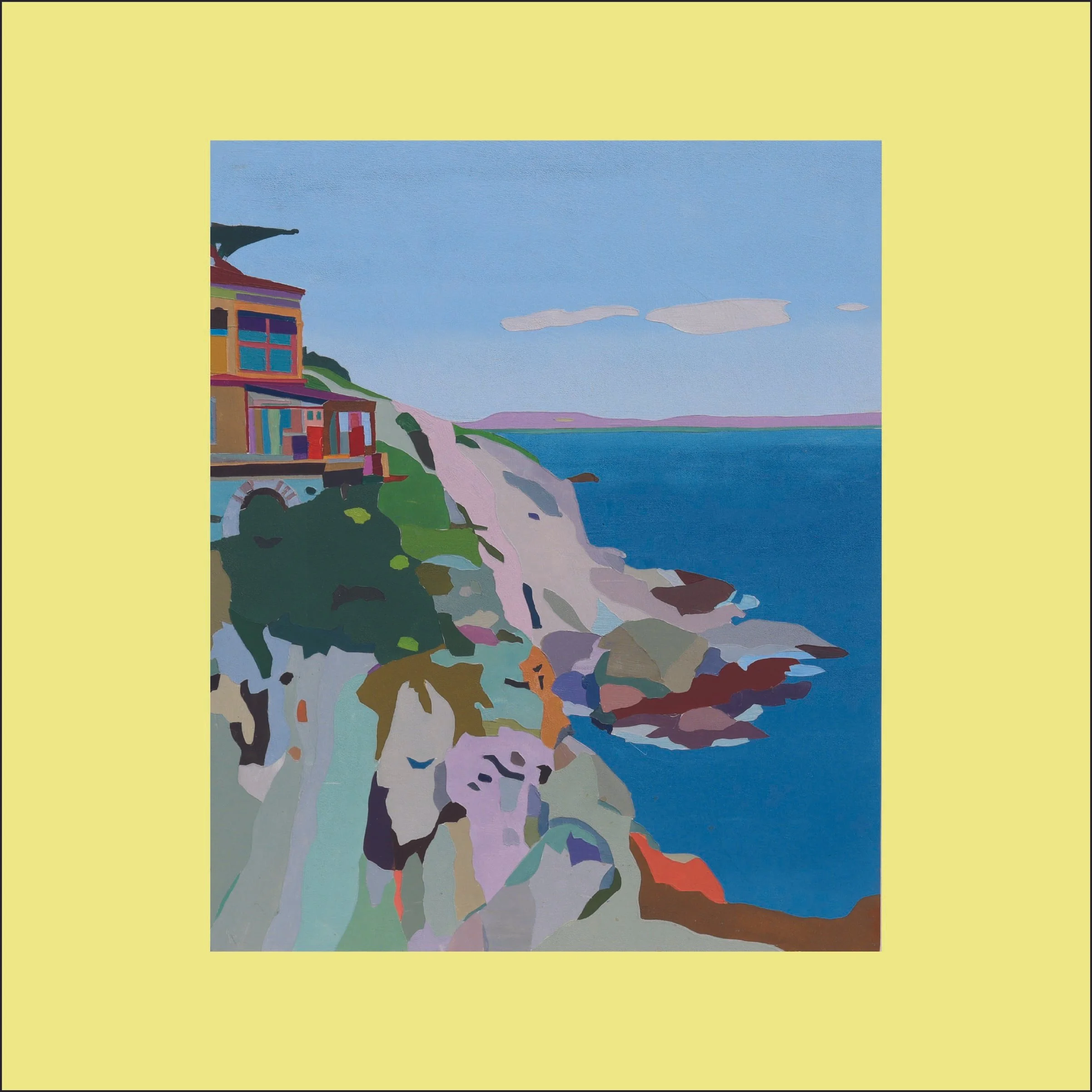 Fine Art Print: House on a cliff, Port-Vendres, France.
