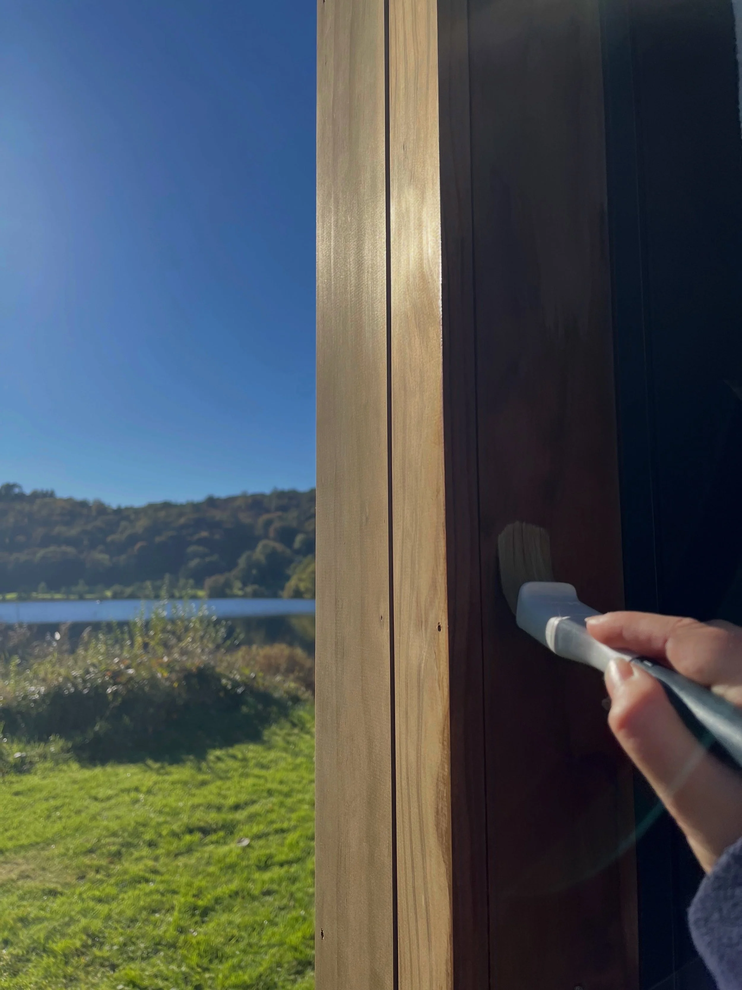 Just a few final jobs before we open the doors to Mere. The countdown is officially on, and we can&rsquo;t wait to welcome you to our little spot by the lake. 

Opening Monday 26th - Link in bio to book! 

#mere #meresauna #grasmere #sauna #lakedistr