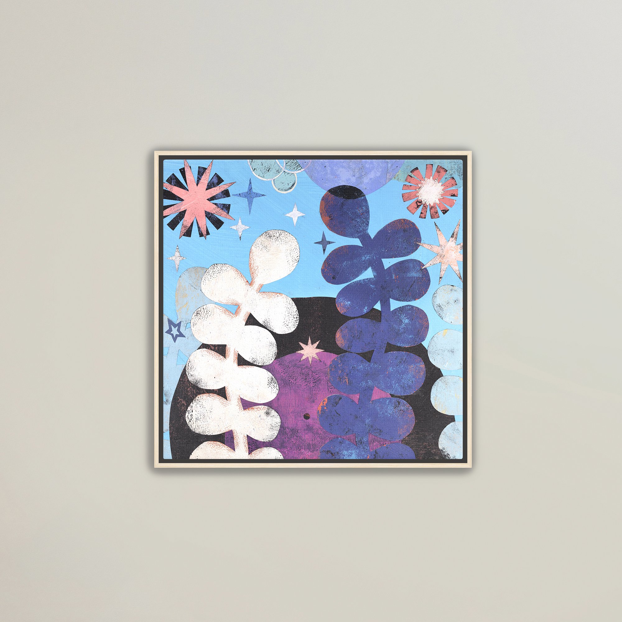 Framed Canvas Print - Track 14