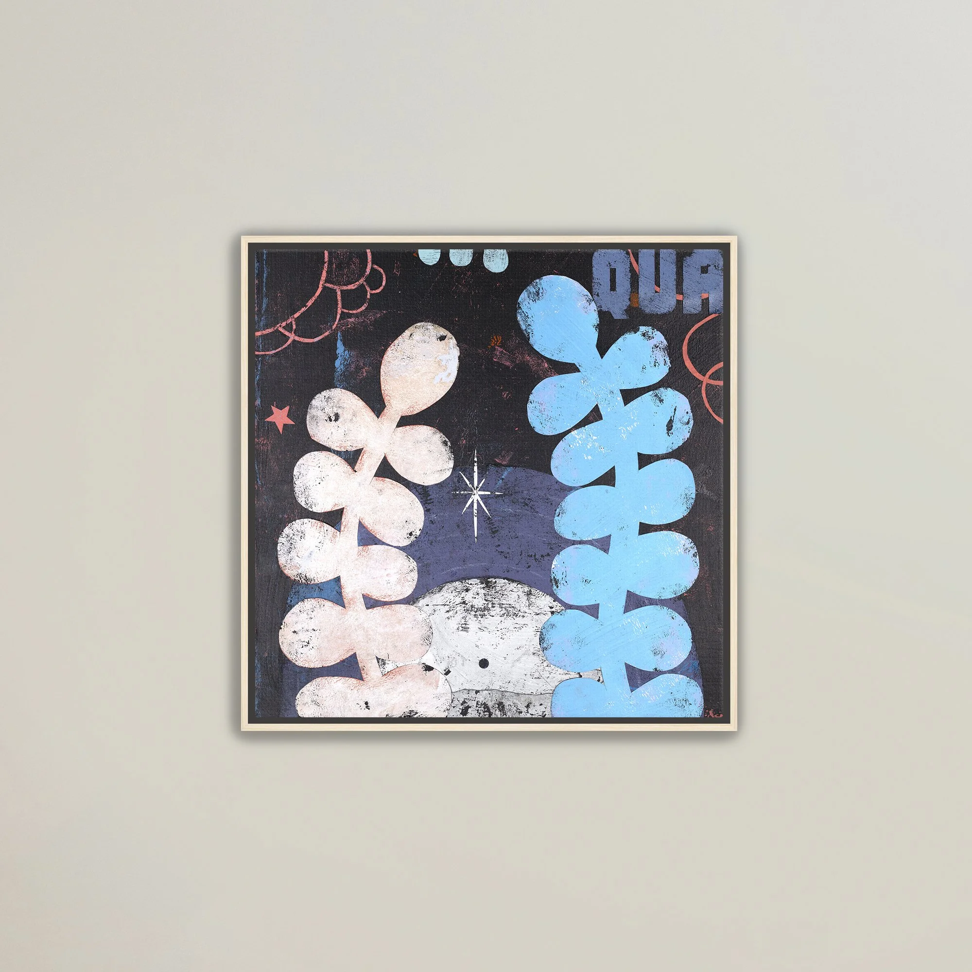 Framed Canvas Print - Track 16
