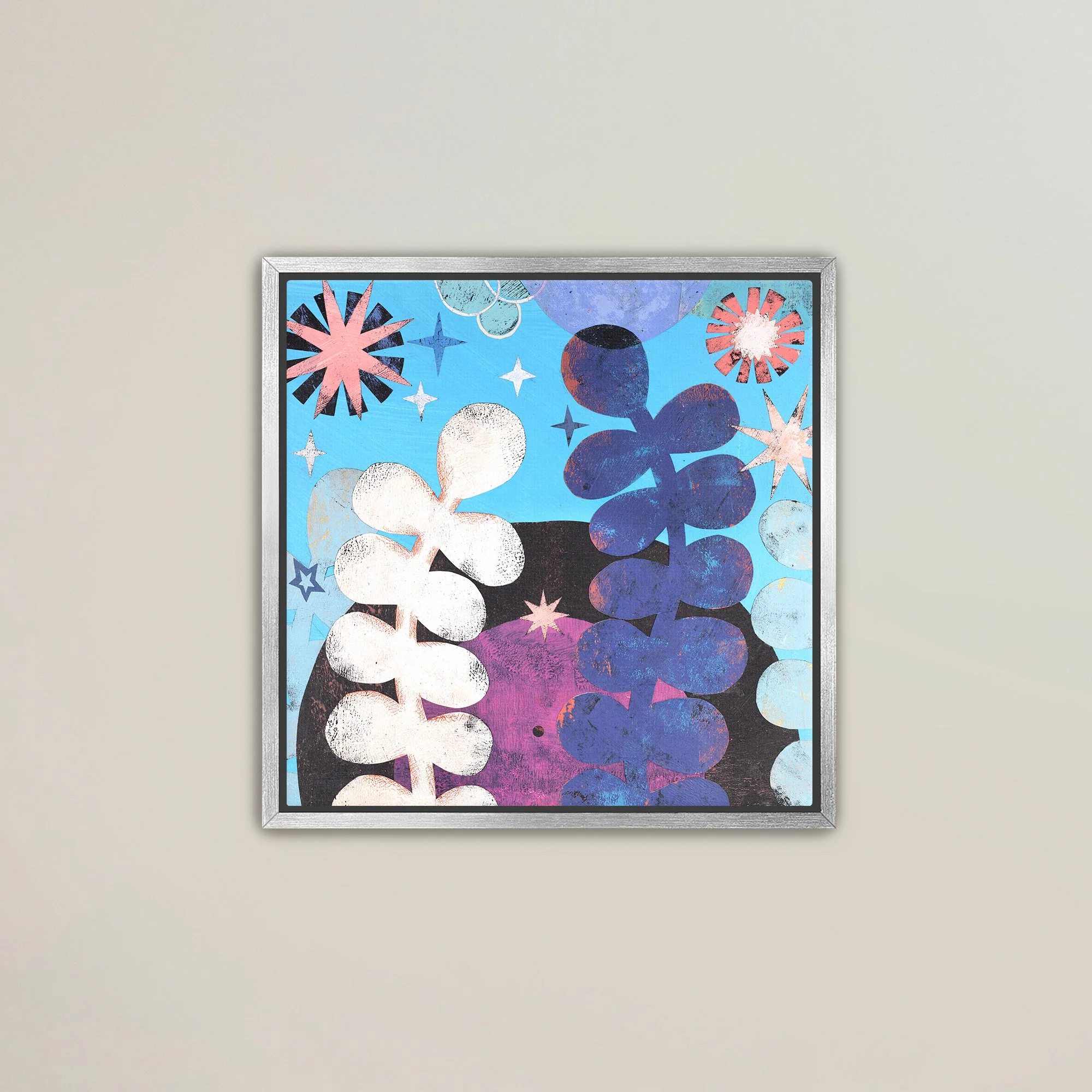 Framed Canvas Print - Track 14