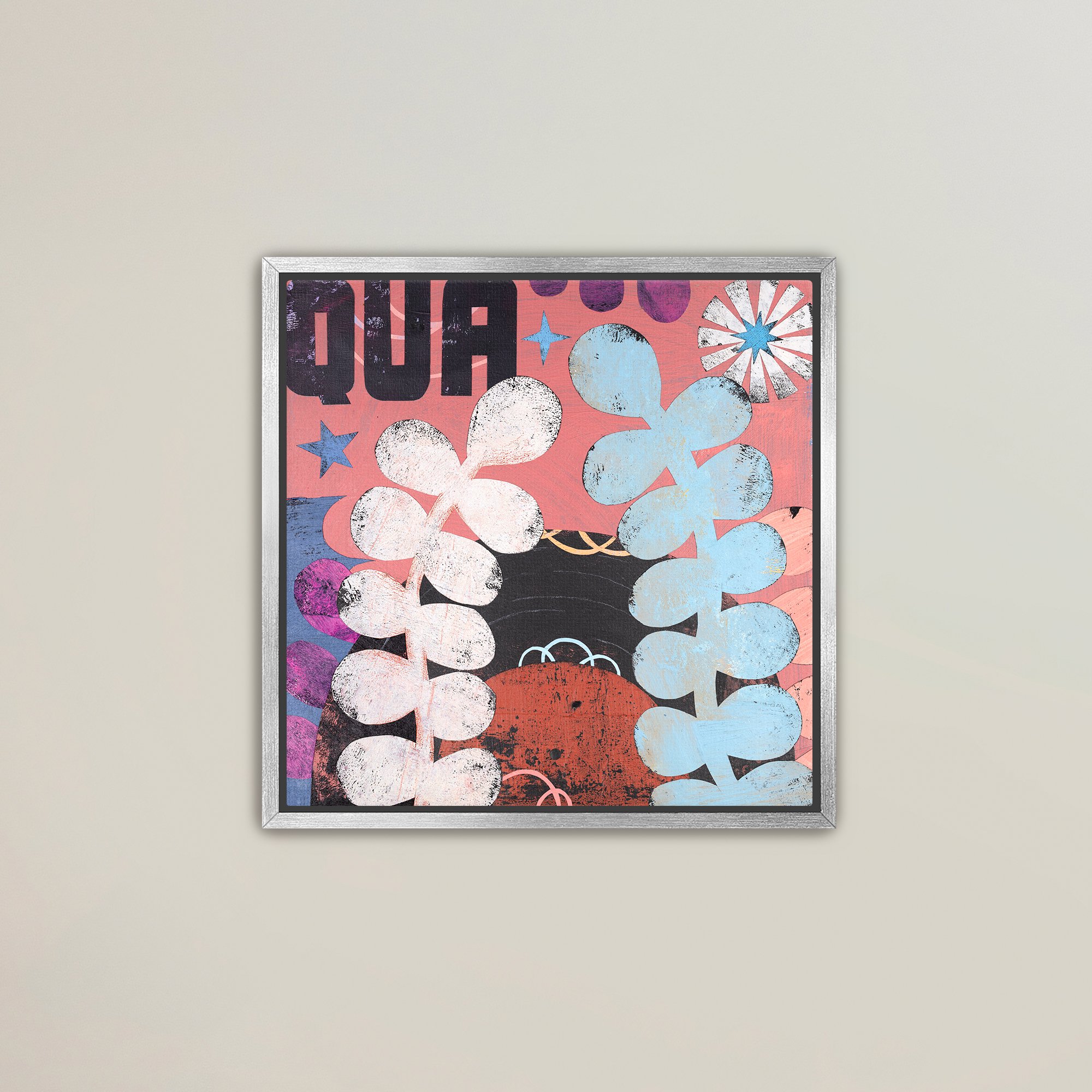 Framed Canvas Print - Track 13