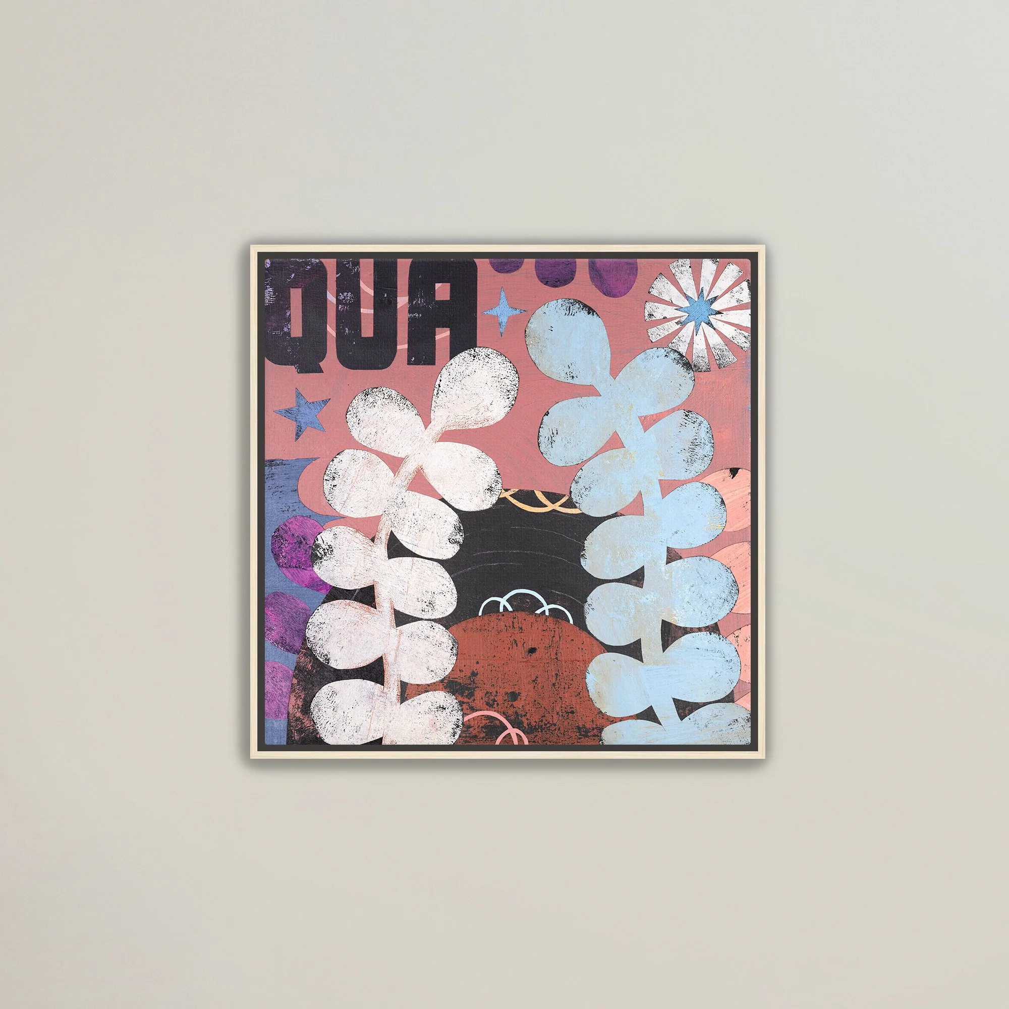 Framed Canvas Print - Track 13
