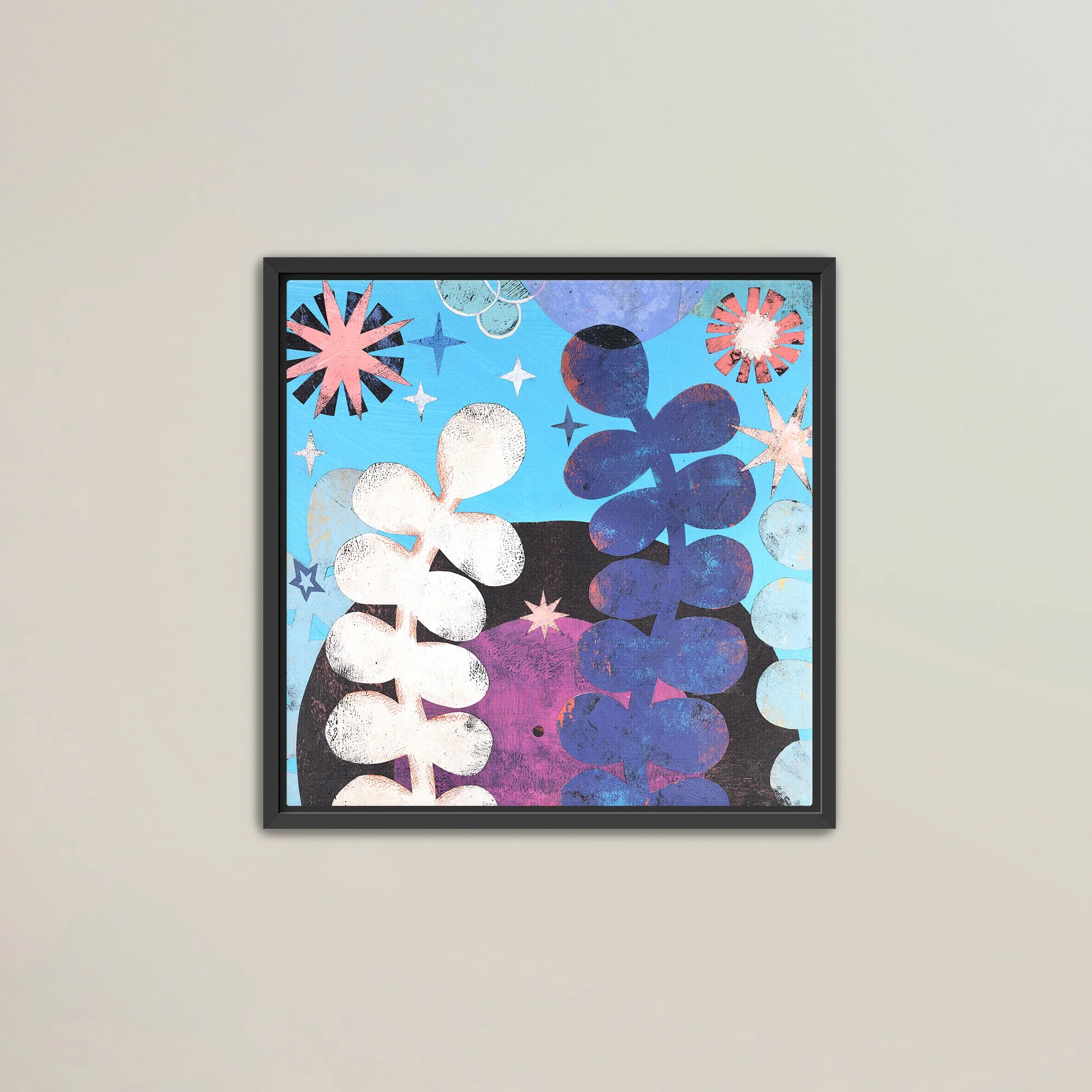 Framed Canvas Print - Track 14
