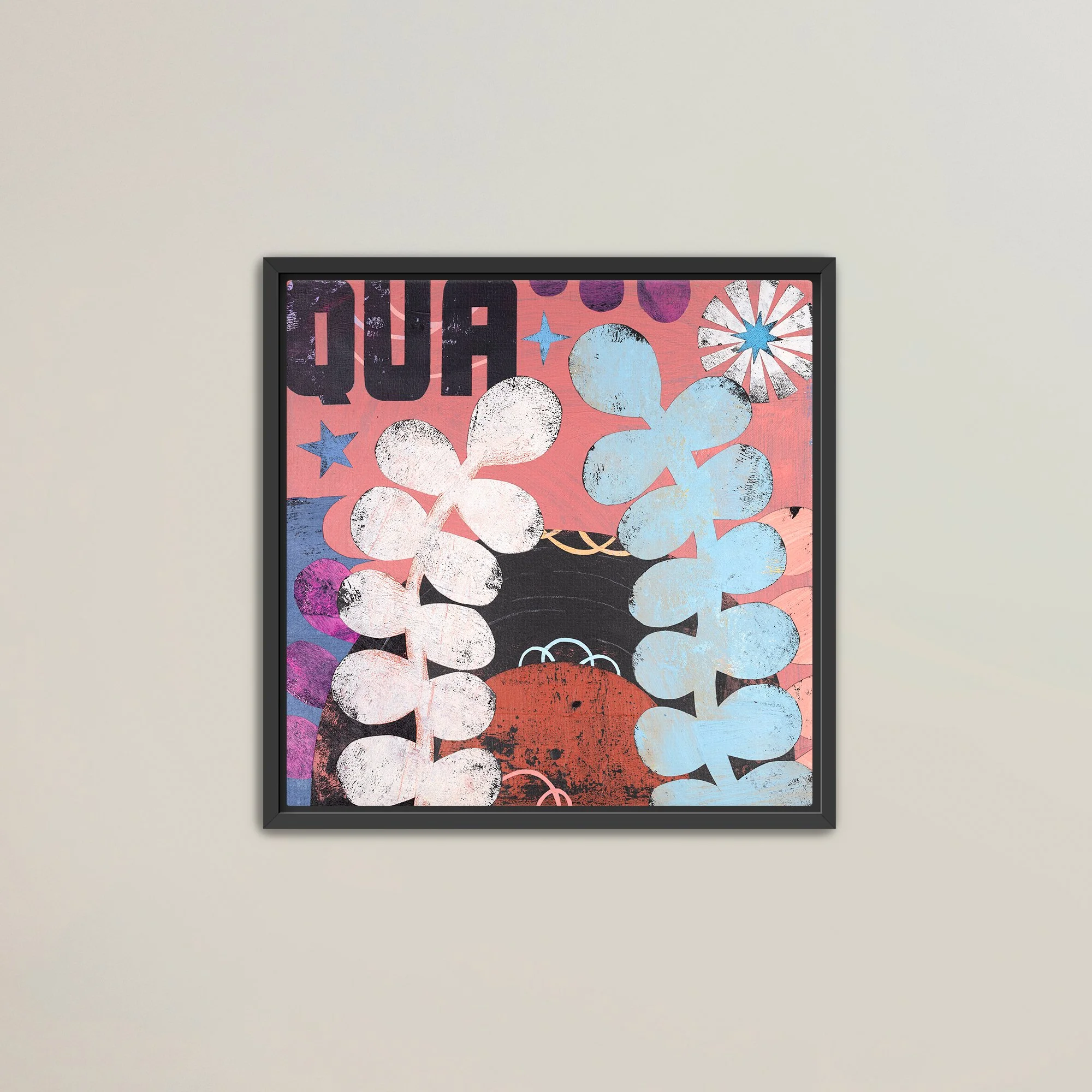 Framed Canvas Print - Track 13