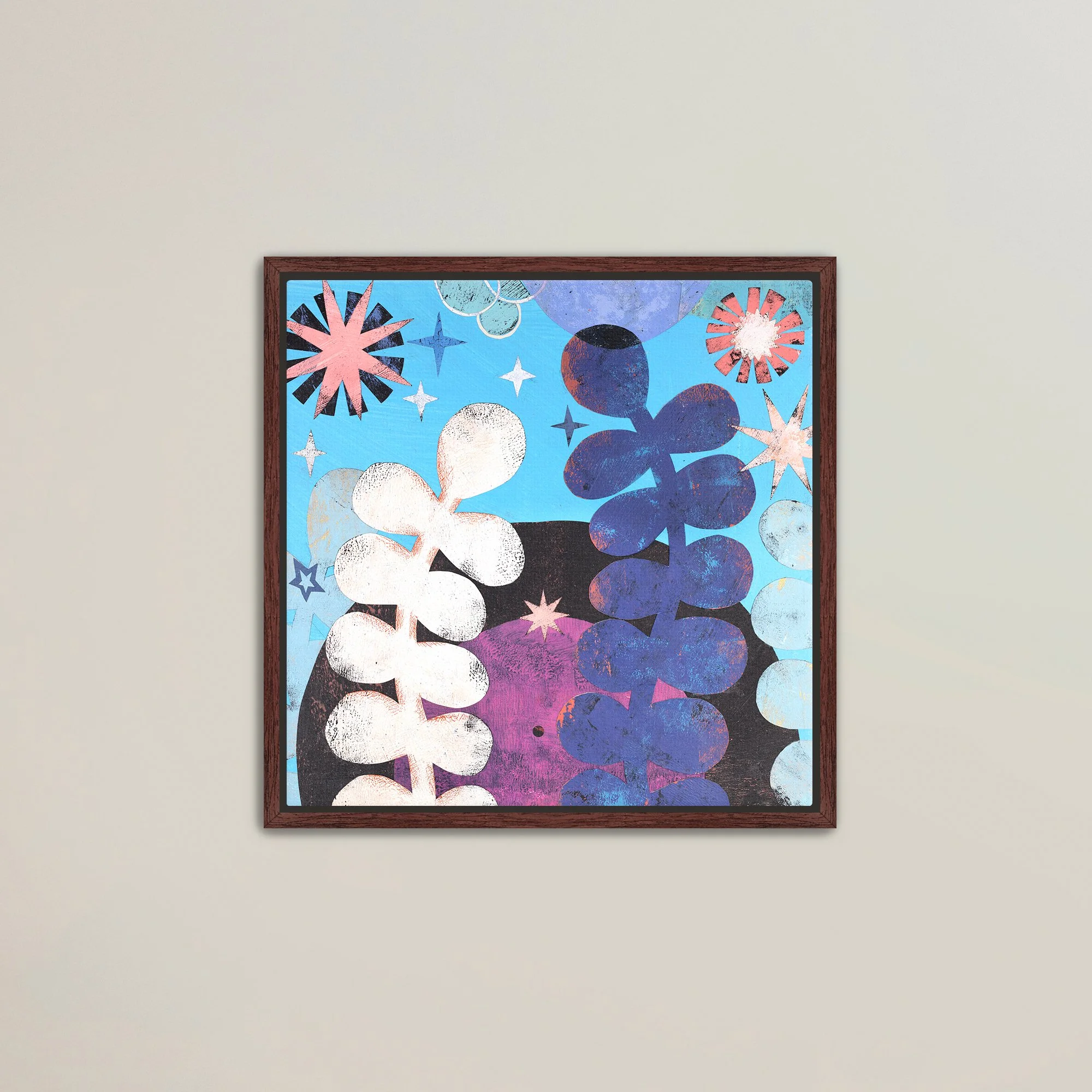 Framed Canvas Print - Track 14