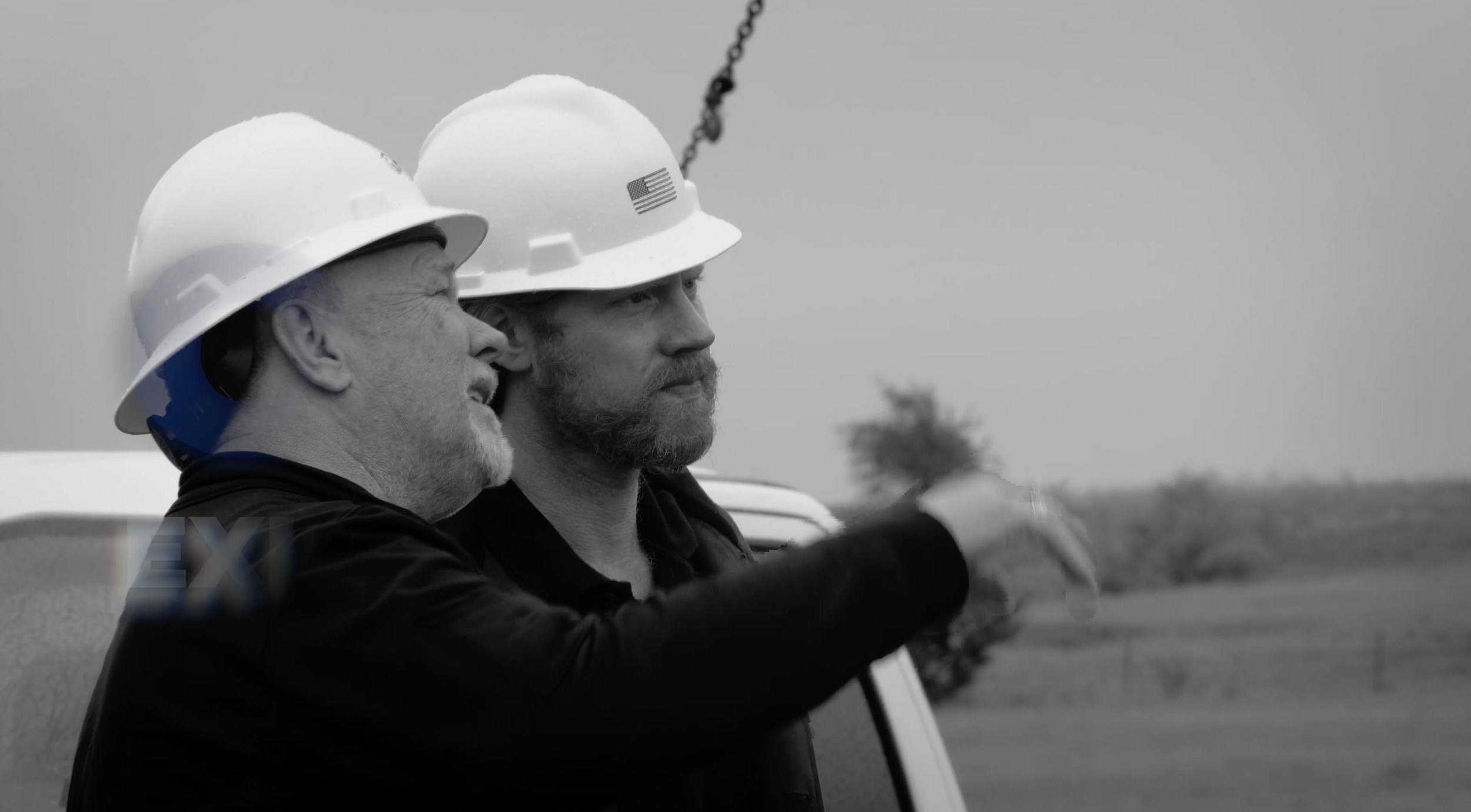 Kroh team members reviewing field operations