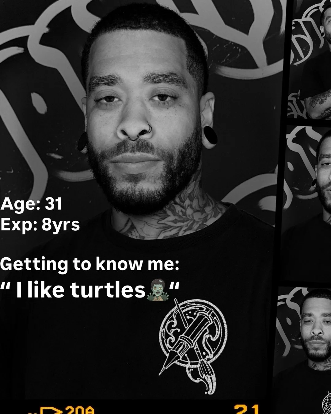 How did I get here. I wonder that myself sometimes, years later after meeting a homeless man that changed my life. Encouraging me to explore my gifts that lead me to the industry. 

I started my apprenticeship in 2016, the following year I began tatt