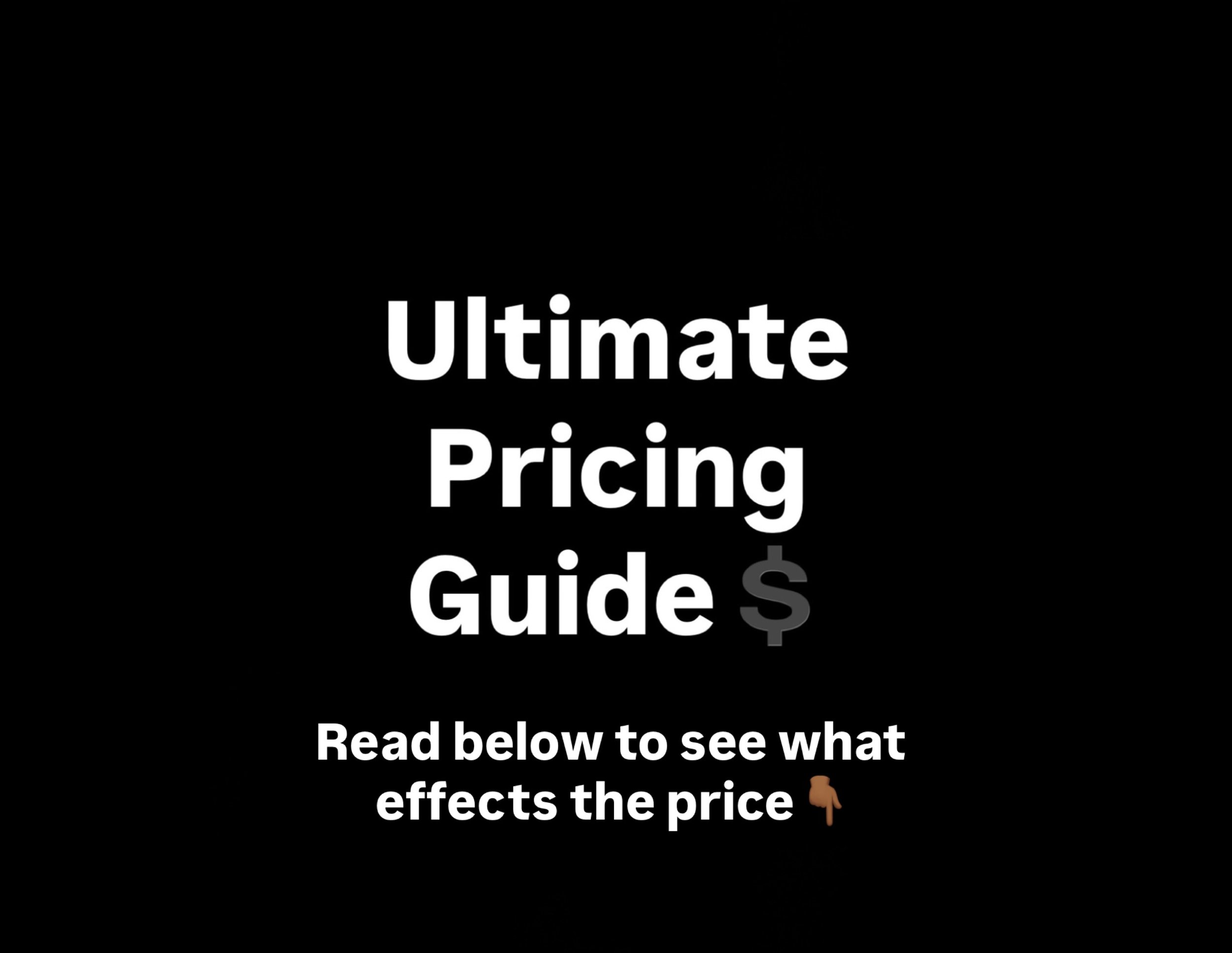 Here&rsquo;s my ultimate pricing guide breakdown. These are my prices only obviously. An area won&rsquo;t ever go over what I&rsquo;m quoting. It also won&rsquo;t go under without me letting you know you&rsquo;re getting a deal. If you need to budget