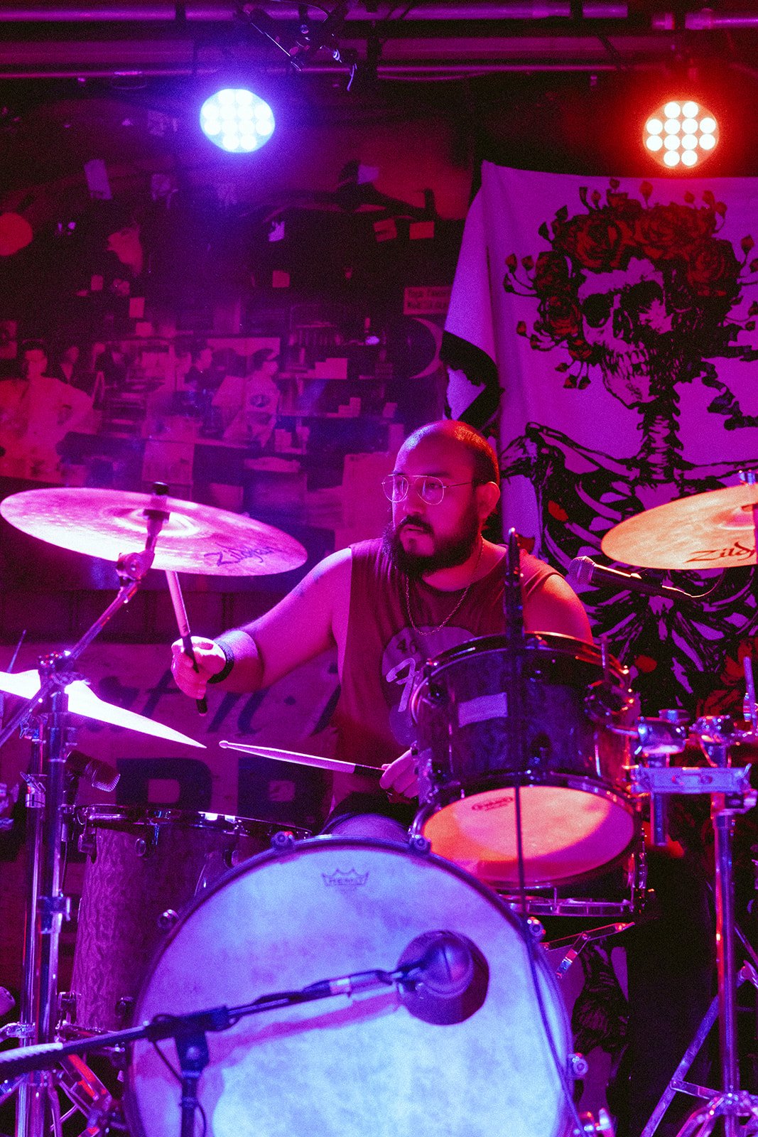 Adrian La Reyna performing.