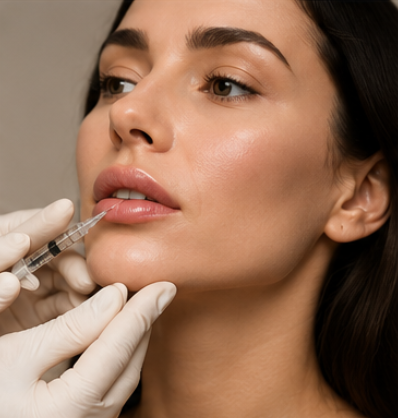 Filler treatments, such as lip enhancements, are available at The Revive Clinic. 