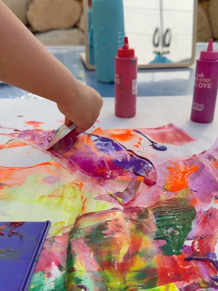 Paint is always a good idea! 
.
.
Santa Barbara | Goleta | Preschool | TK | Prek | Outdoor School | Backyard School | ECE | Children&rsquo;s Garden |Sensory play | Play based | Play matters | Preschool ideas | early childhood | art | process art | Bi