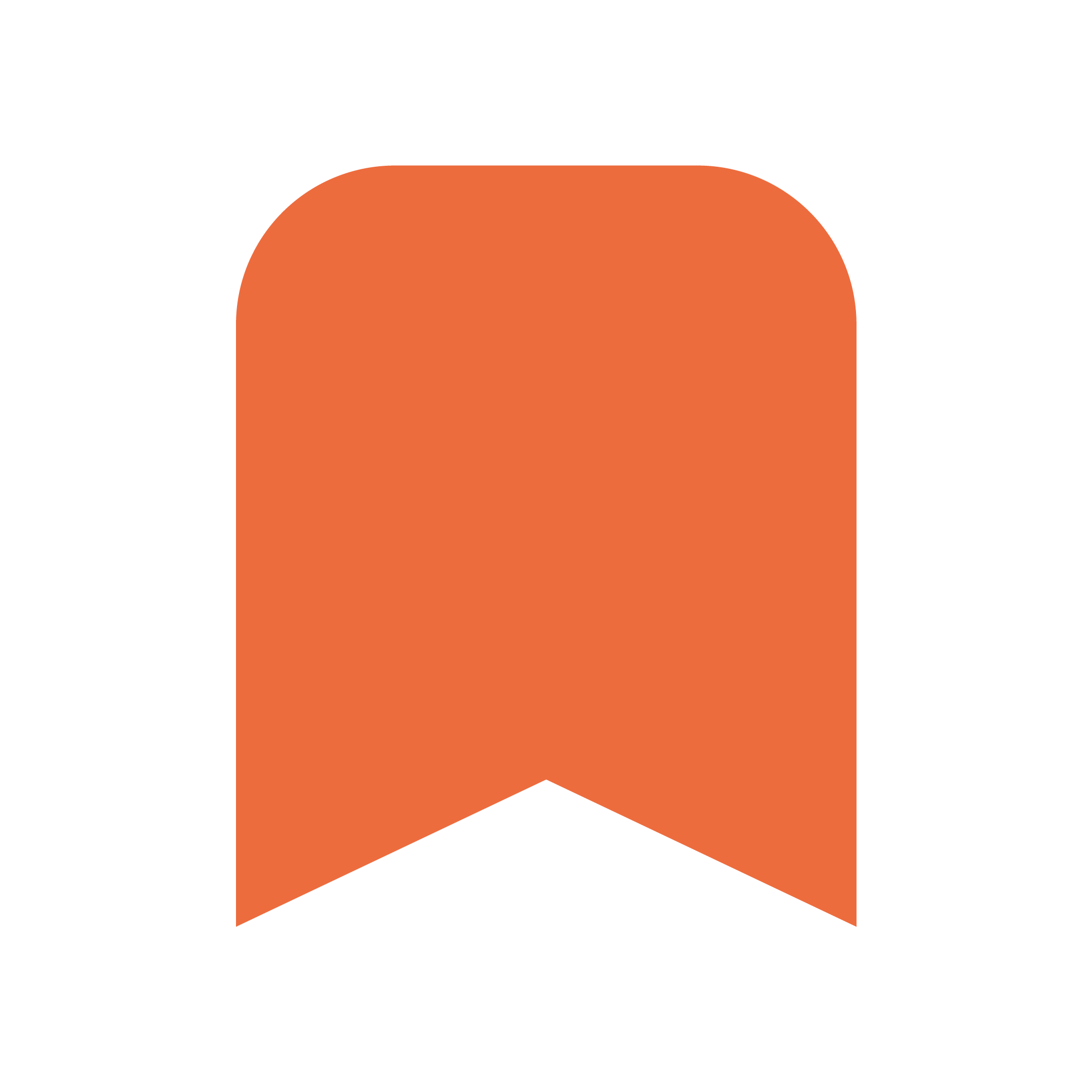 Une icône orange de pouce