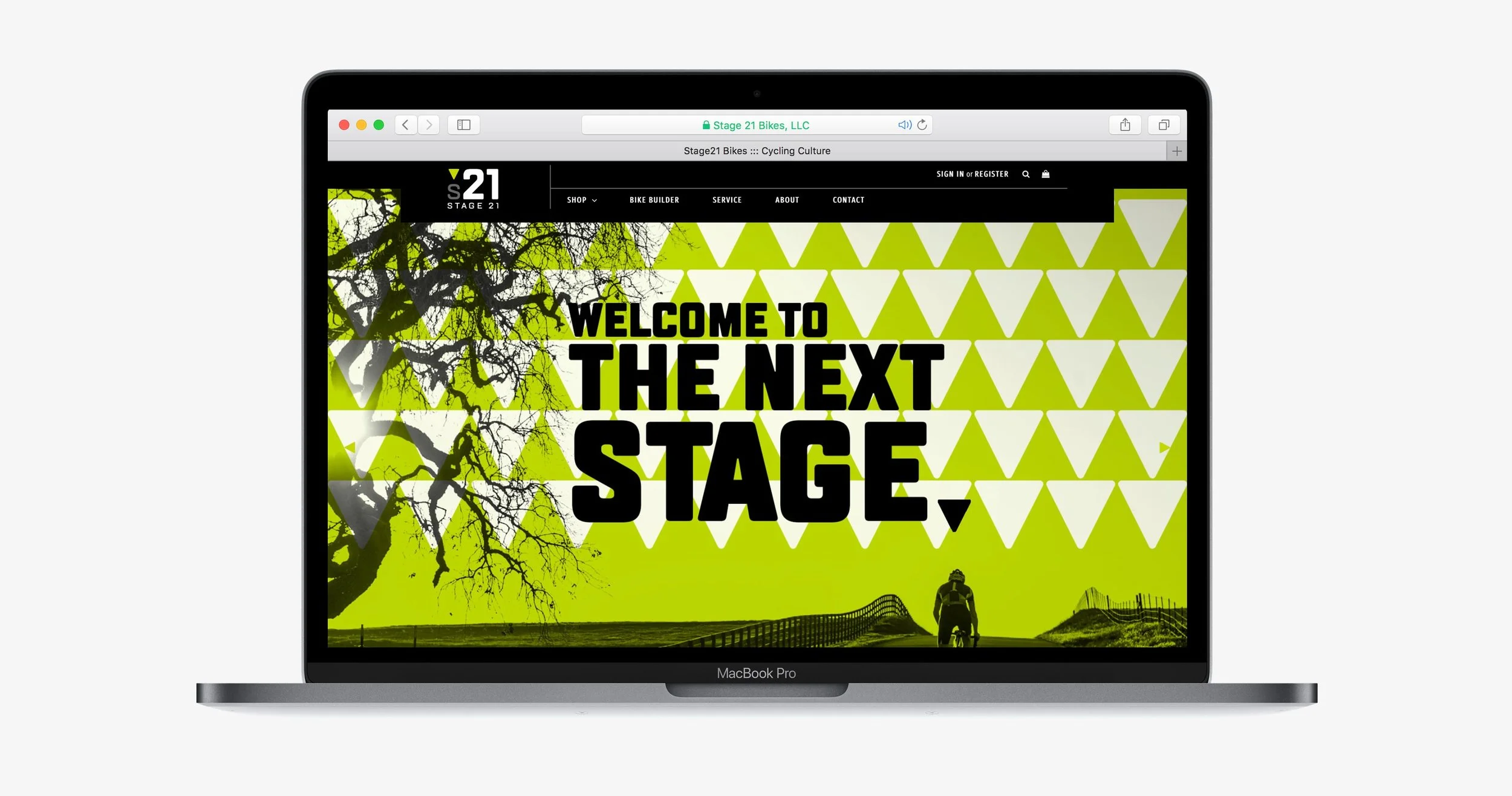 STAGE 21 BIKES WEBSITE AND LOGO DESIGN