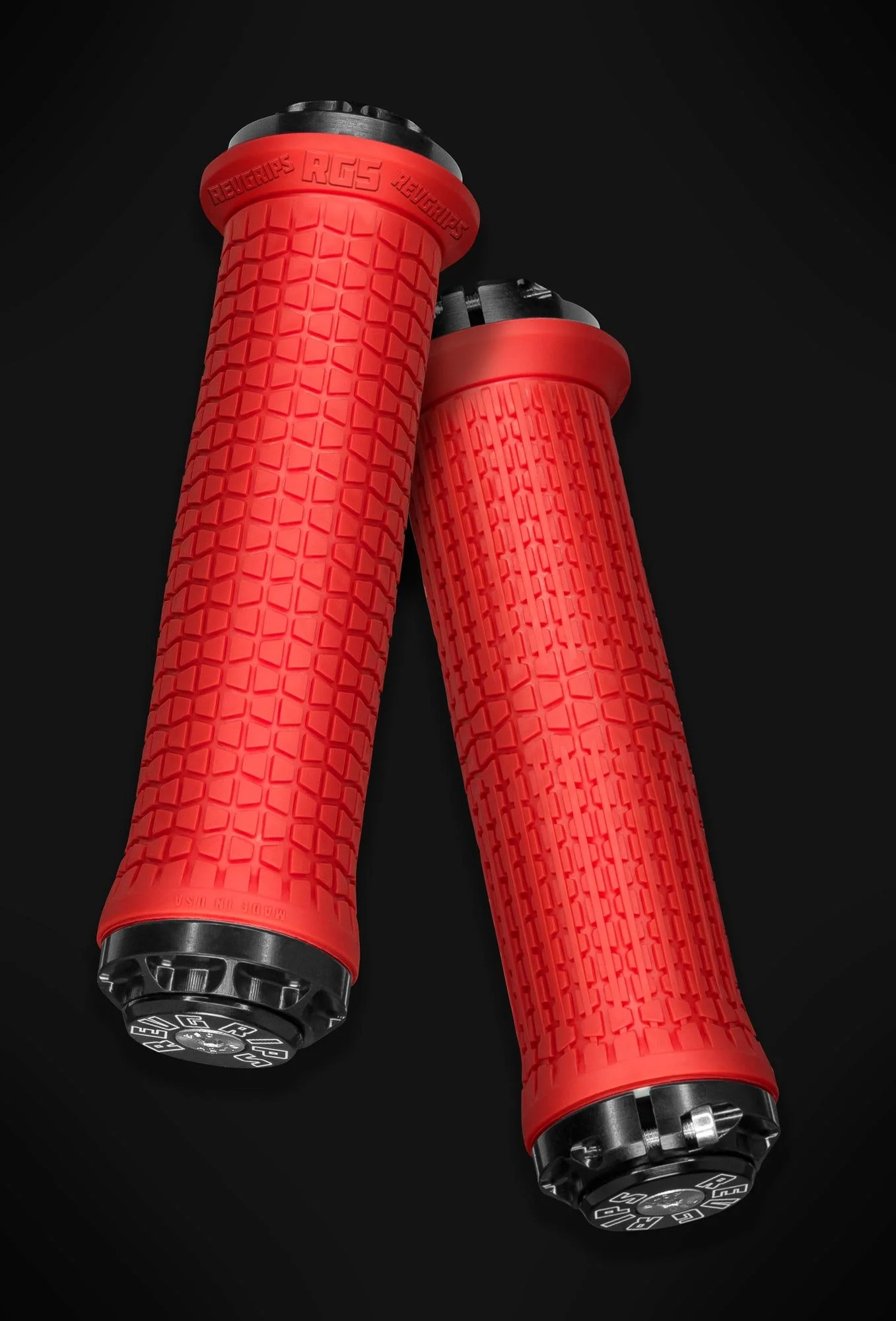 close up product photography of mountain bike grips