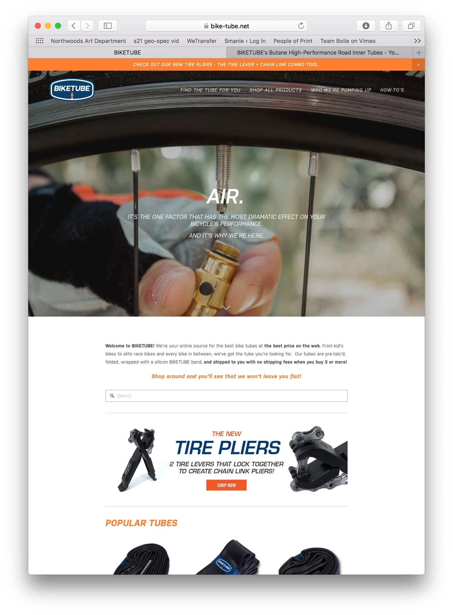 BIKETUBE WEBSITE