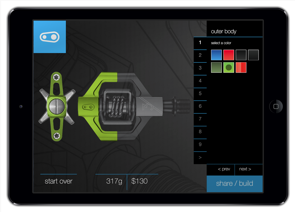 users created their own custom candy or eggbeater pedals