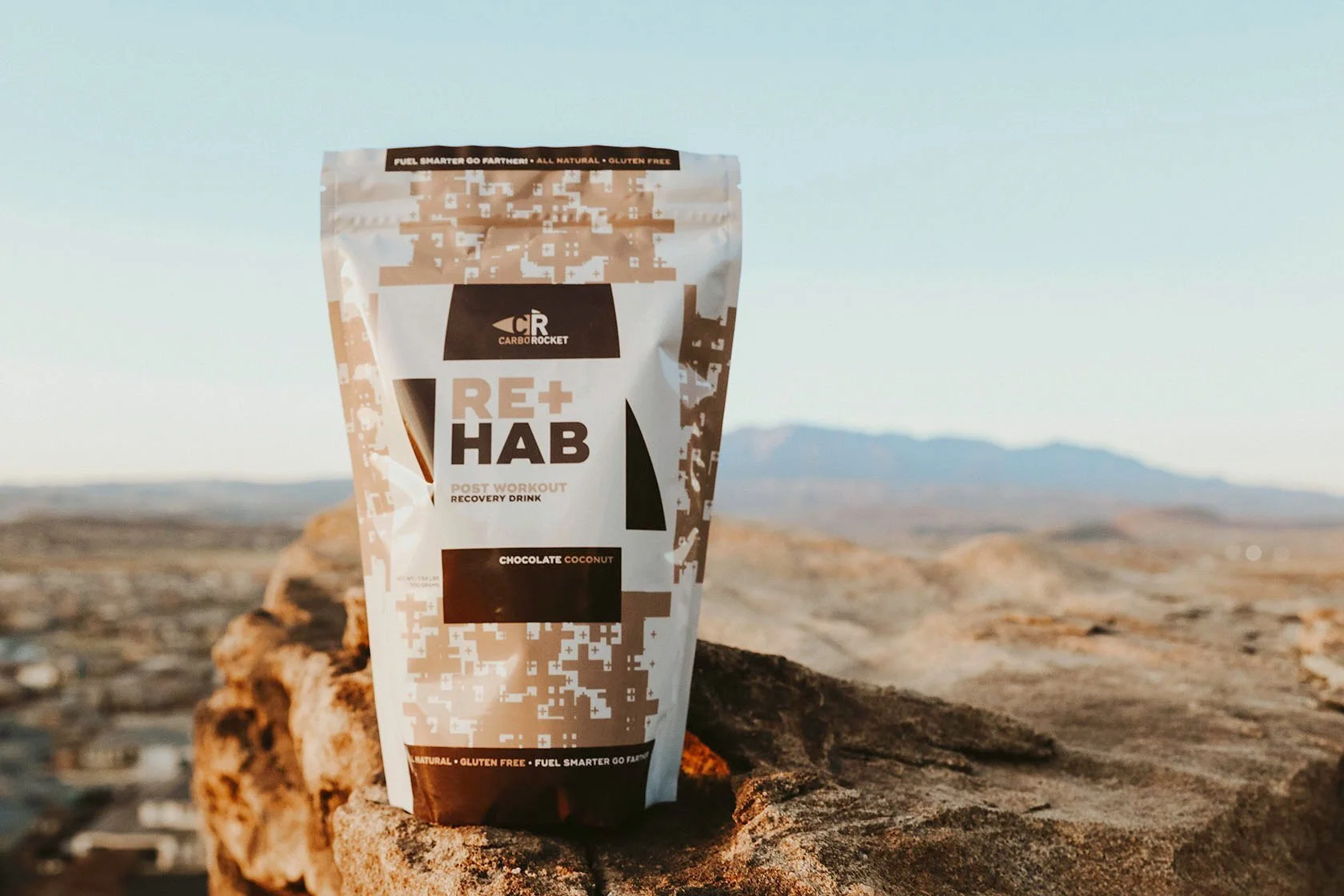RE+HAB packaging design CarboRocket