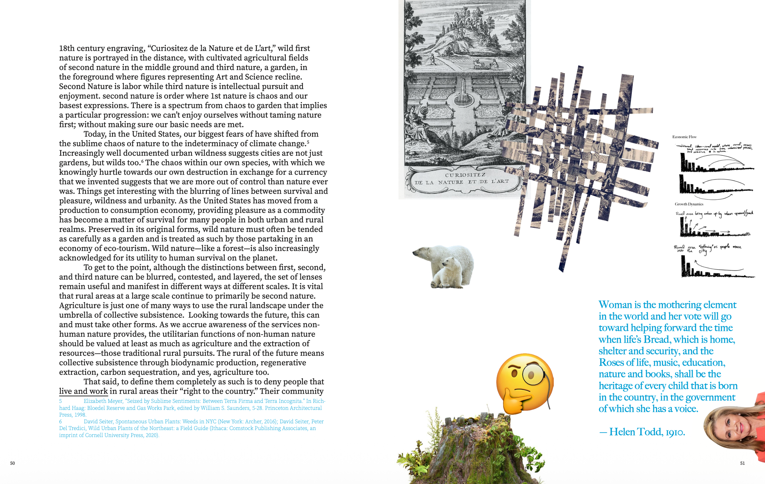 Pages from Cornelia Overton's thesis