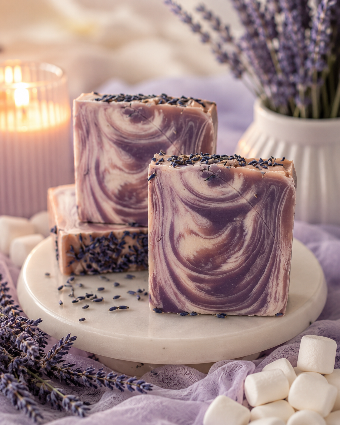 Lavender Marshmallow Soap Bar