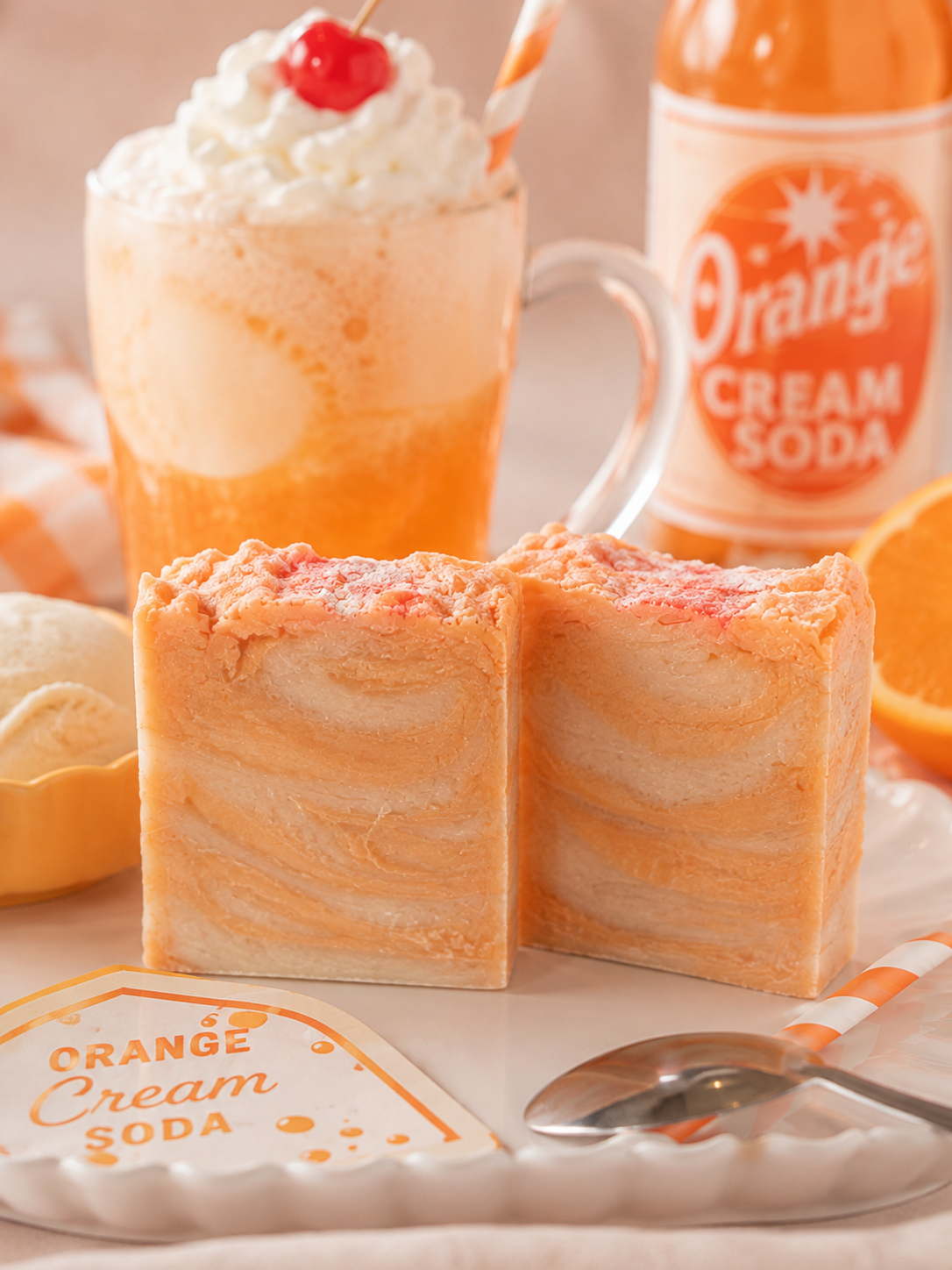 Orange Cream Soda Soap Bar