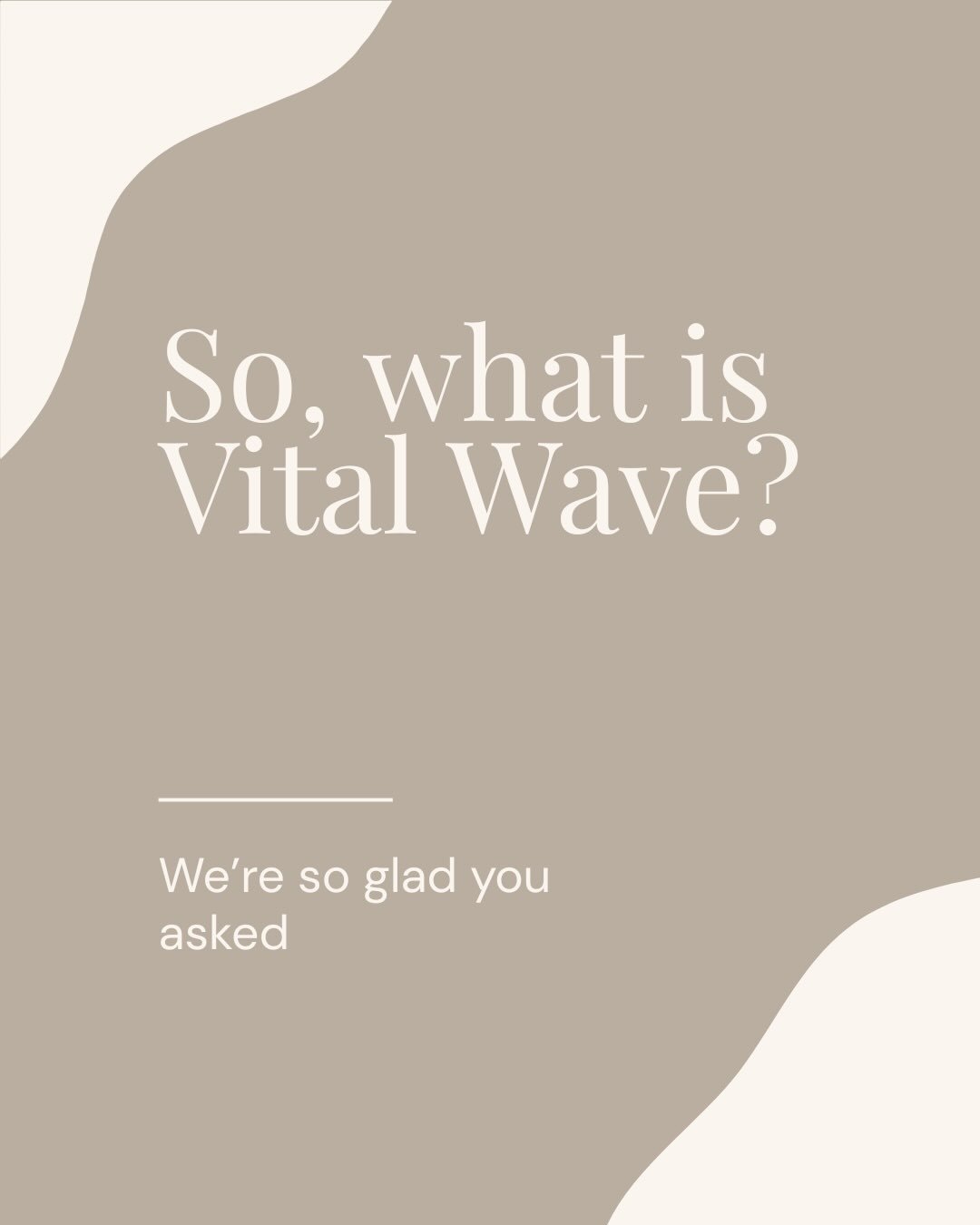 So, what is Vital Wave? 

Vital Wave is a wellness brand created to make nervous system wellness feel simple, accessible, and relevant to real life.

We bring 9D Breathwork and practical wellness experiences into the spaces where life actually happen