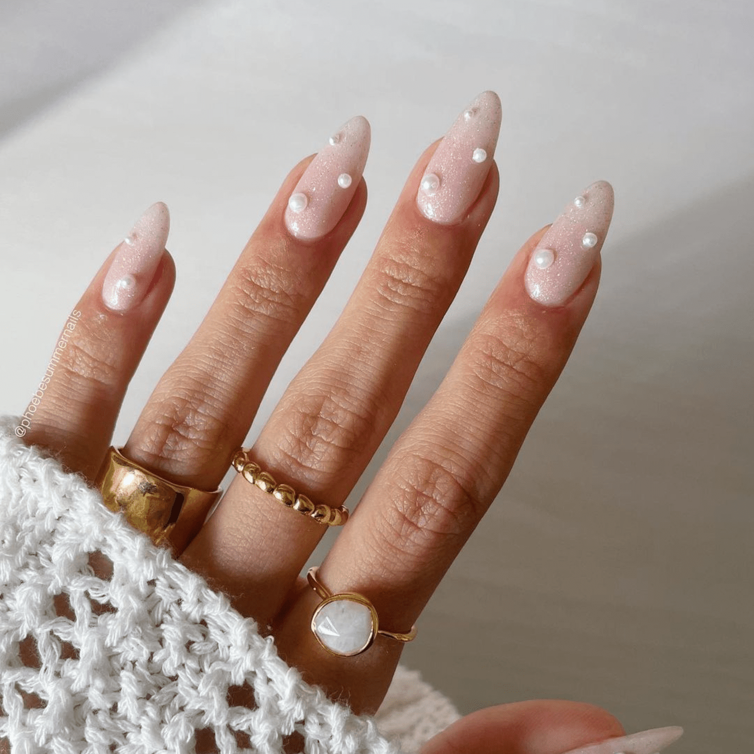 LEVEL 8 $45 - Encrusted nails - pearls, rhinestones and gems