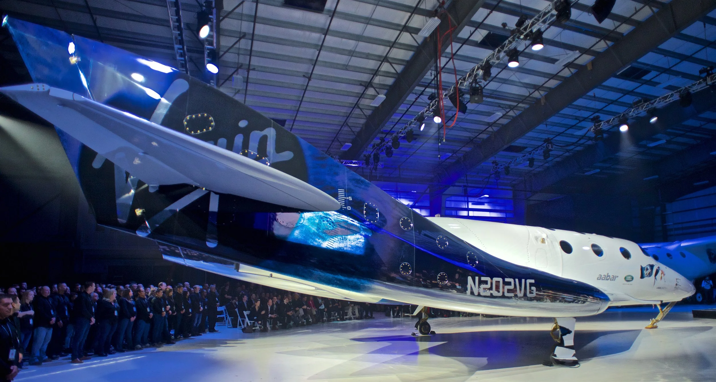 Virgin_Galactic_SpaceShipTwo__Unity__rollout_19Feb2016,_FAITH_hangar,_Mojave,_California.jpg