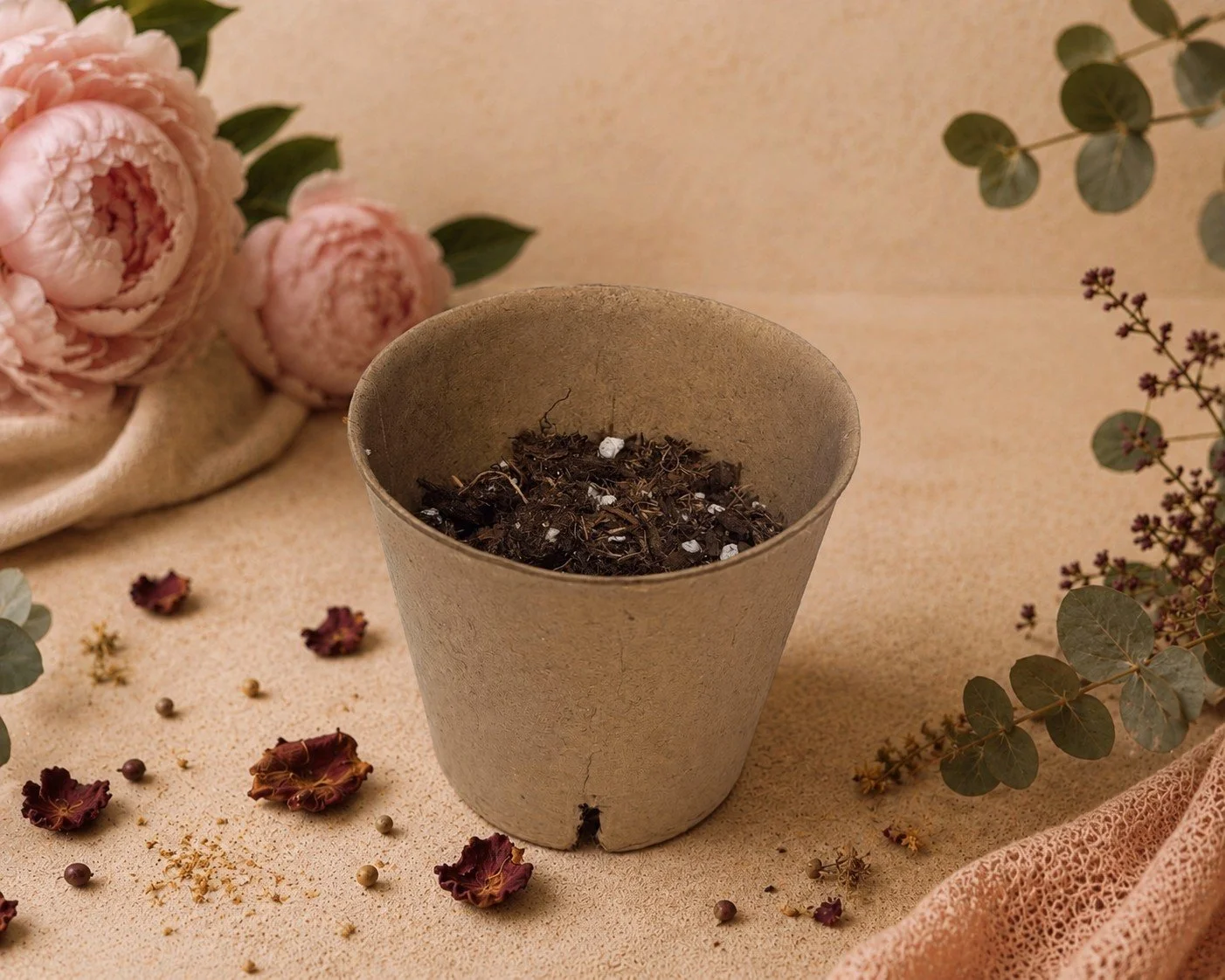 Placenta Powder & Soil Mixture