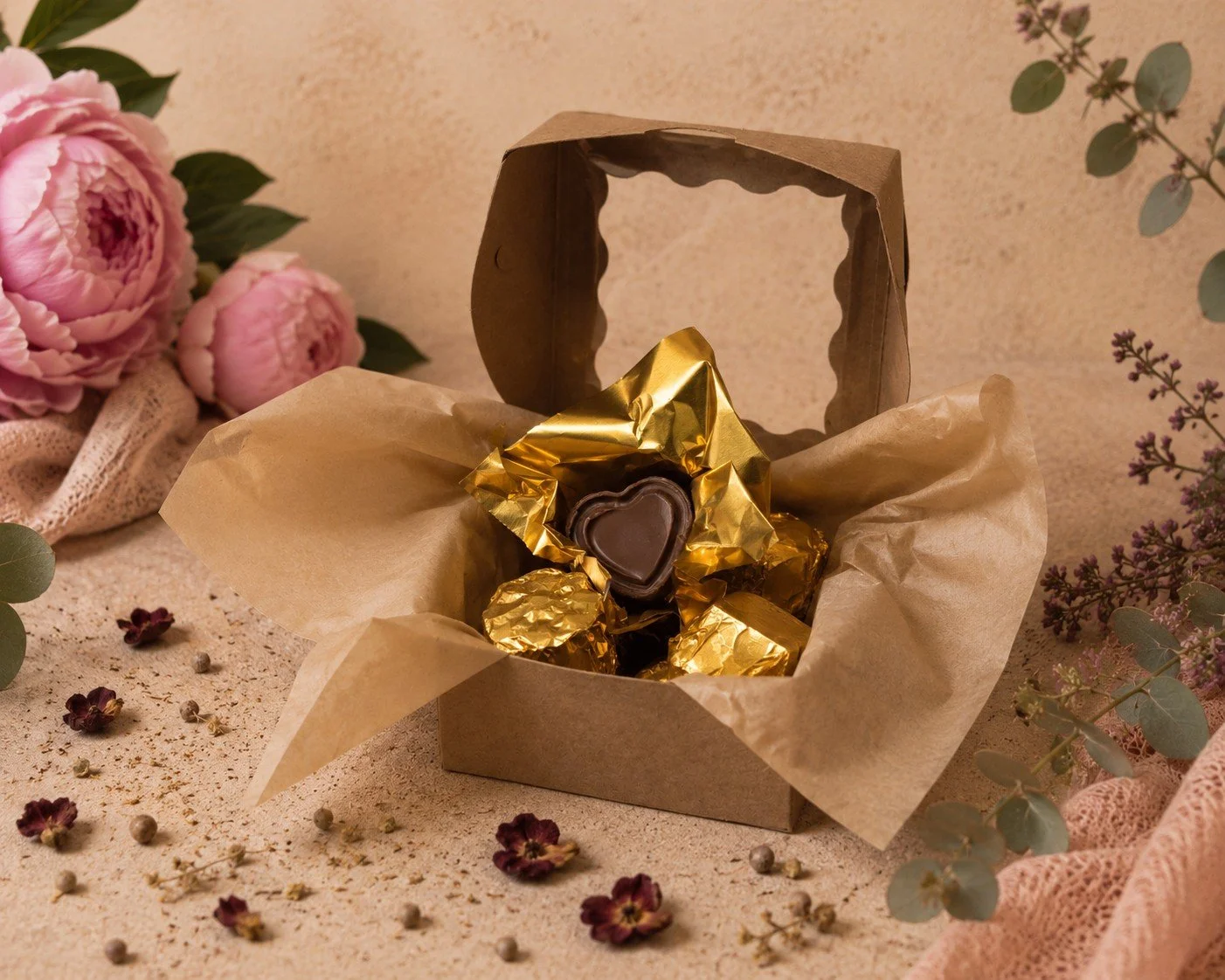 Placenta Chocolate (Milk Chocolate & Peanut Butter Hearts)