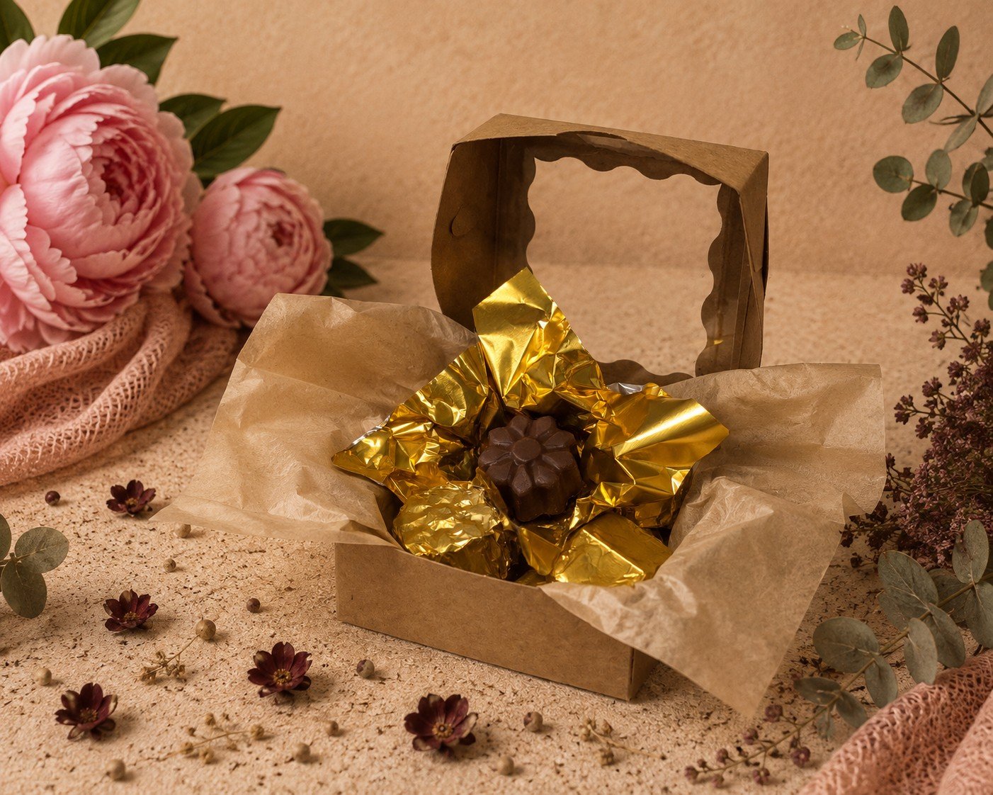 Placenta Chocolate (Milk Chocolate Flowers)