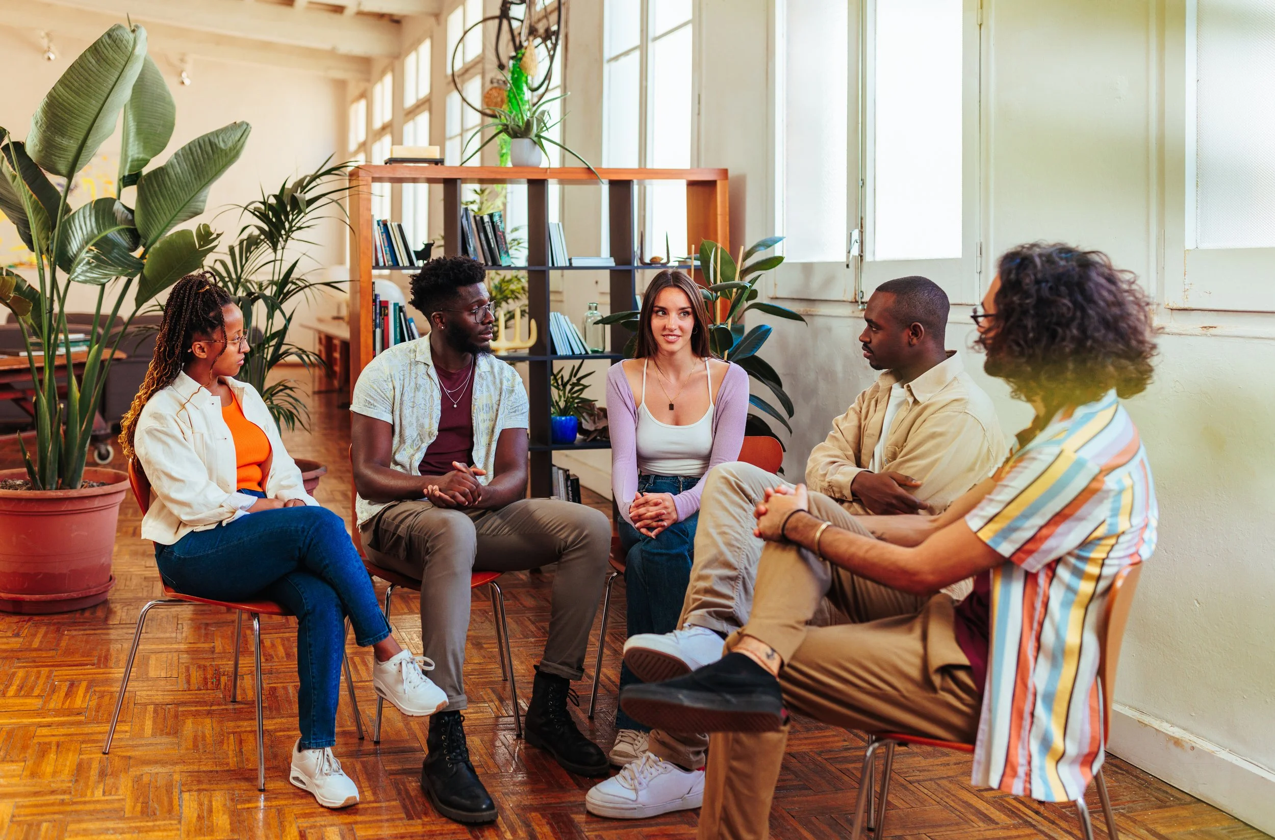 GROUP THERAPY:
Process emotions with peers, build community resilience, and work together to drive meaningful change.