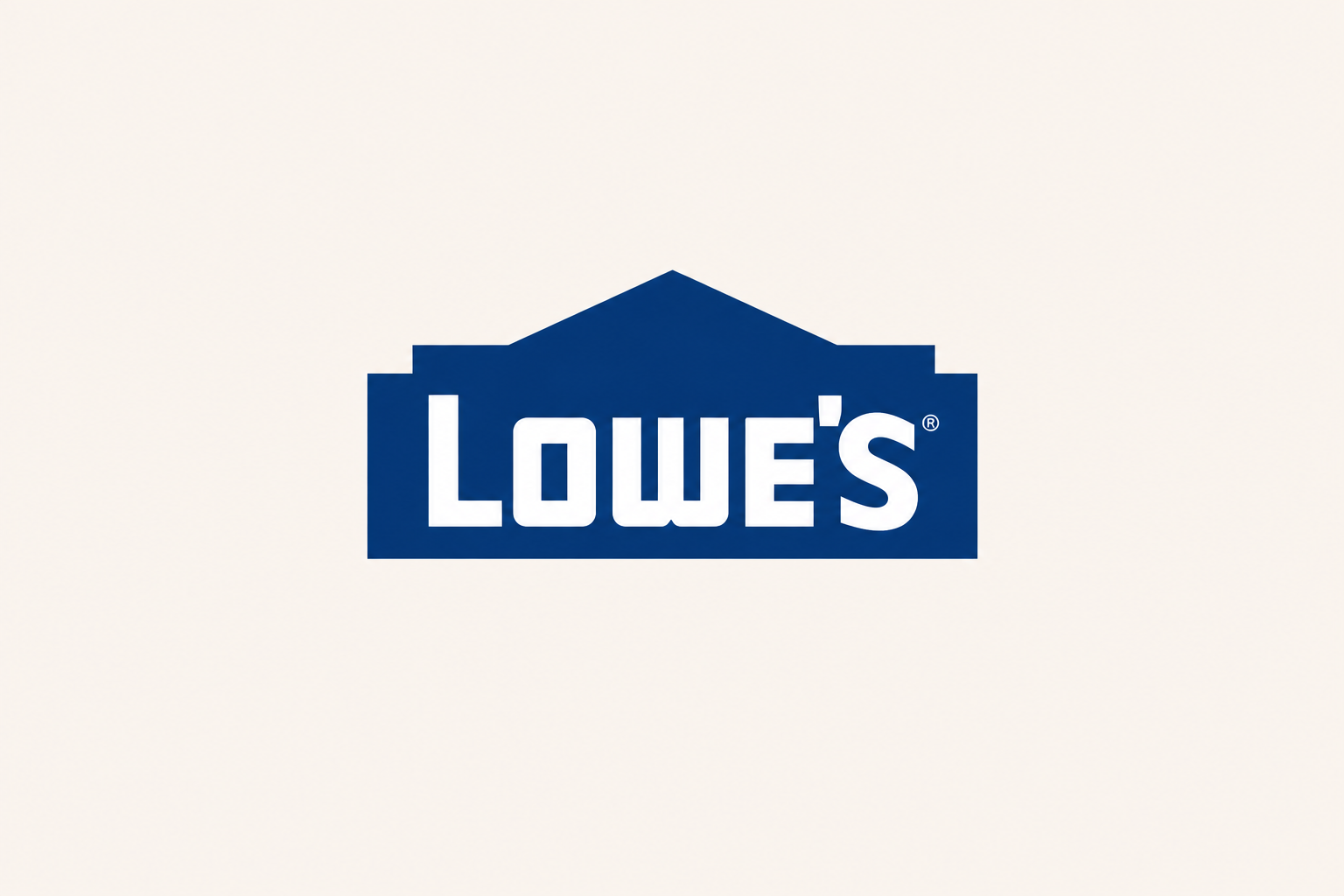 Blue Lowe's logo on a white background.