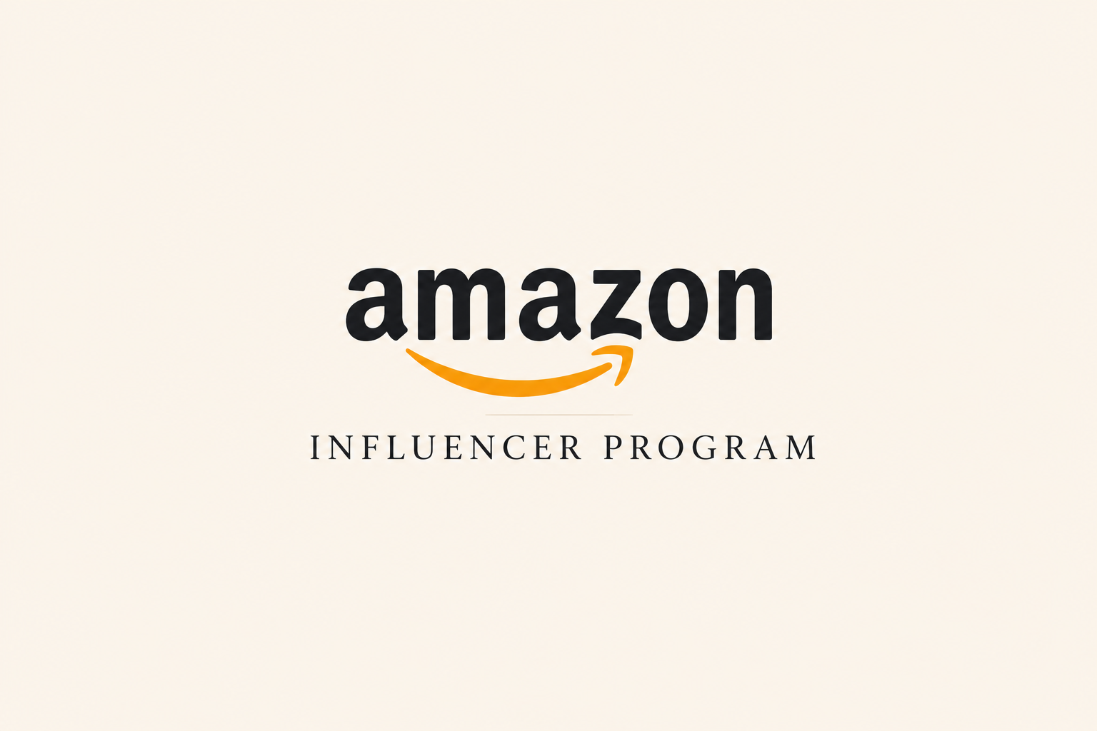 Amazon Influencer Program logo on a light background.