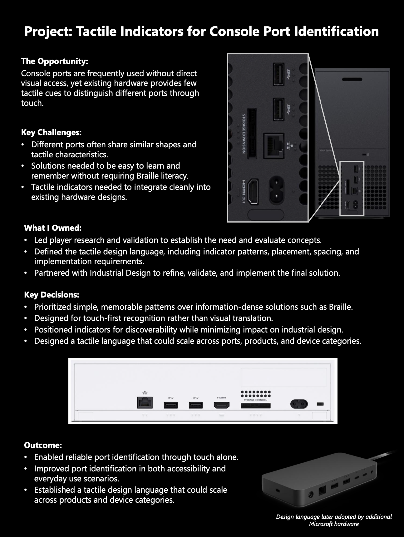 Screenshot of the tactile indicators portfolio page PDF. Click the image to be taken to the accessible PDF of the portfolio.