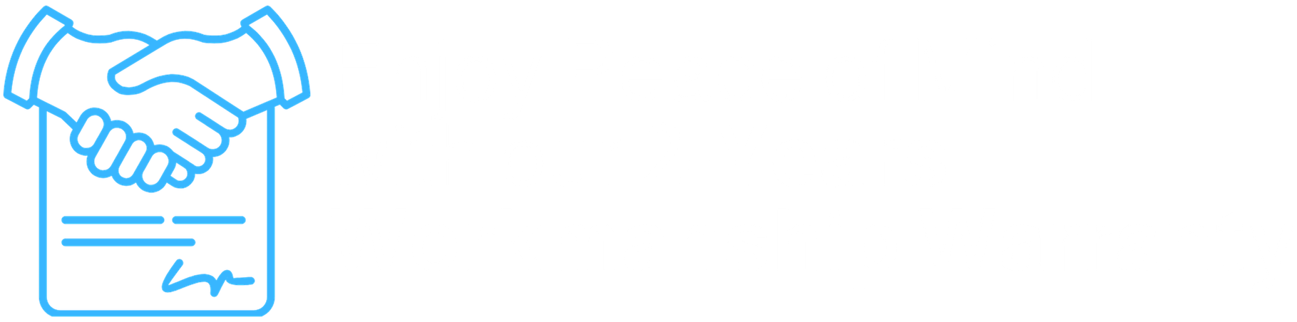 Graphic of a handshake with a document below it, and text that reads "Enjoy Peace of Mind with our 2-Years Workmanship Warranty."