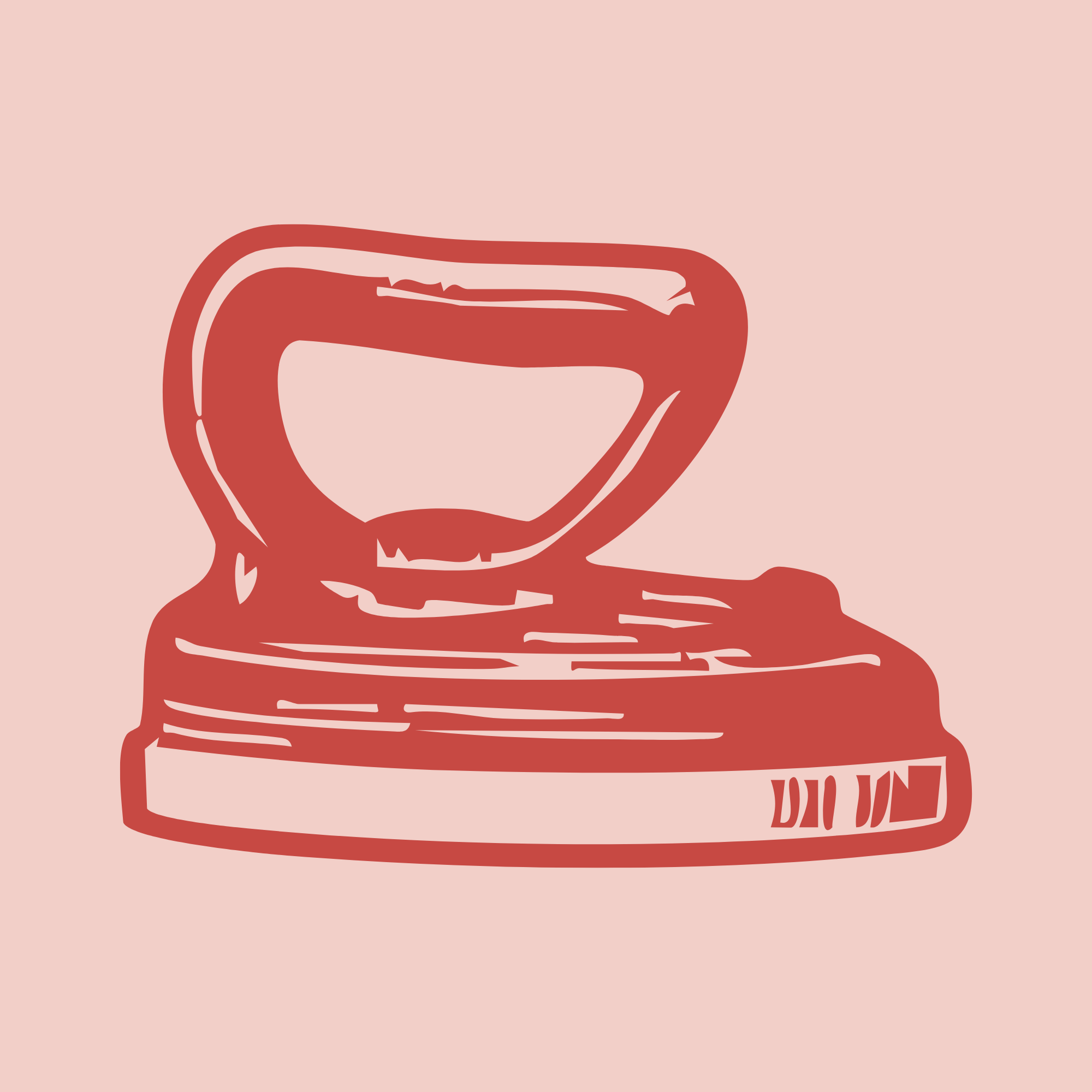 Illustration of a hamburger bun with a sesame seed bun, patty, lettuce, tomato, and cheese, with the word 'WINE' on the bottom bun.