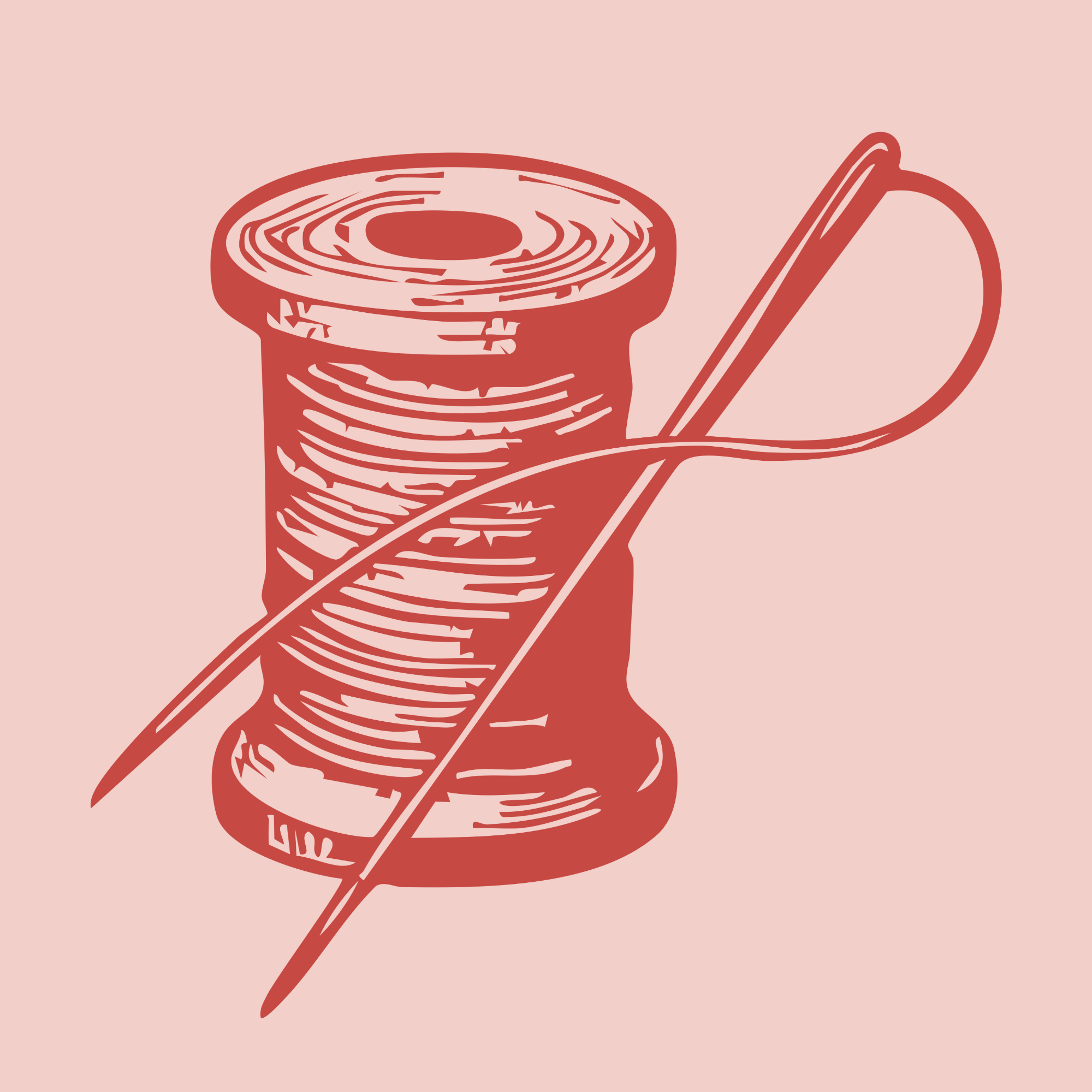 Illustration of a lollipop on a stick with a pink background.