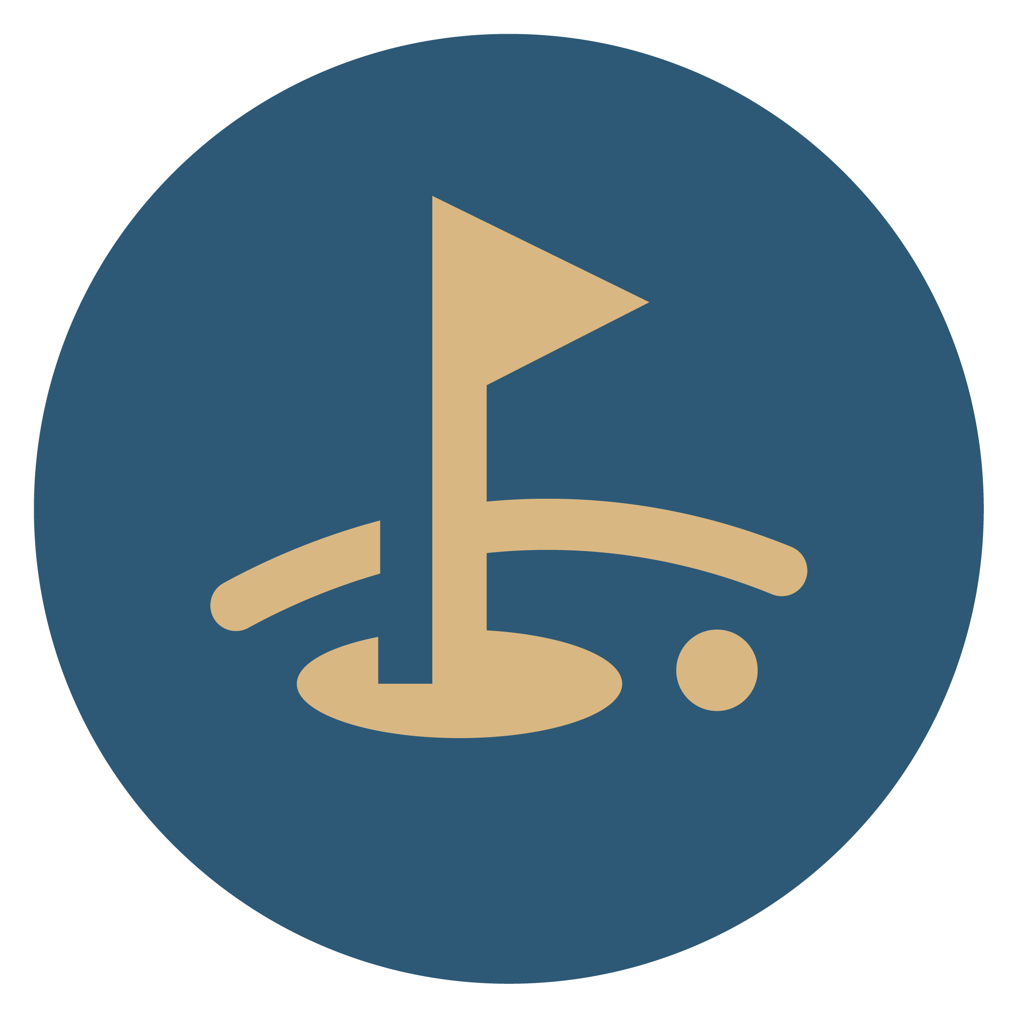 Icon of golf hole.
